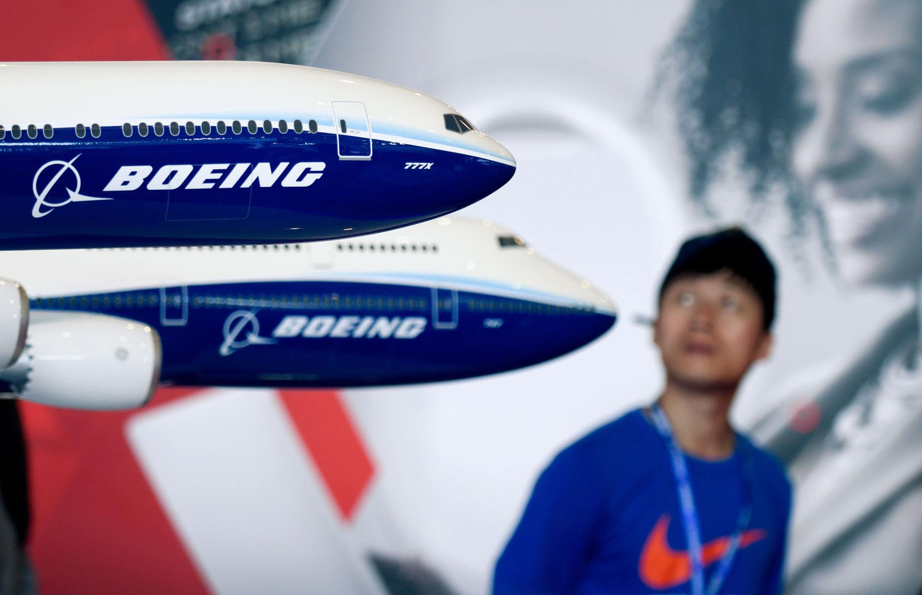 Boeing, share price change: +24%