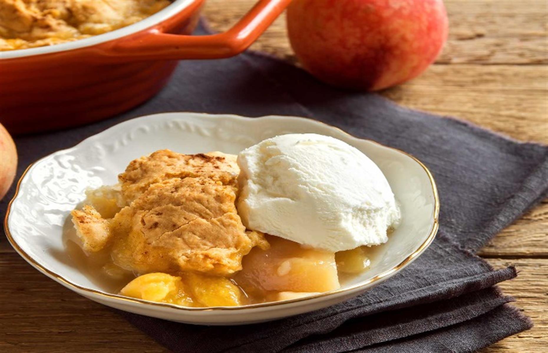 Peach cobbler
