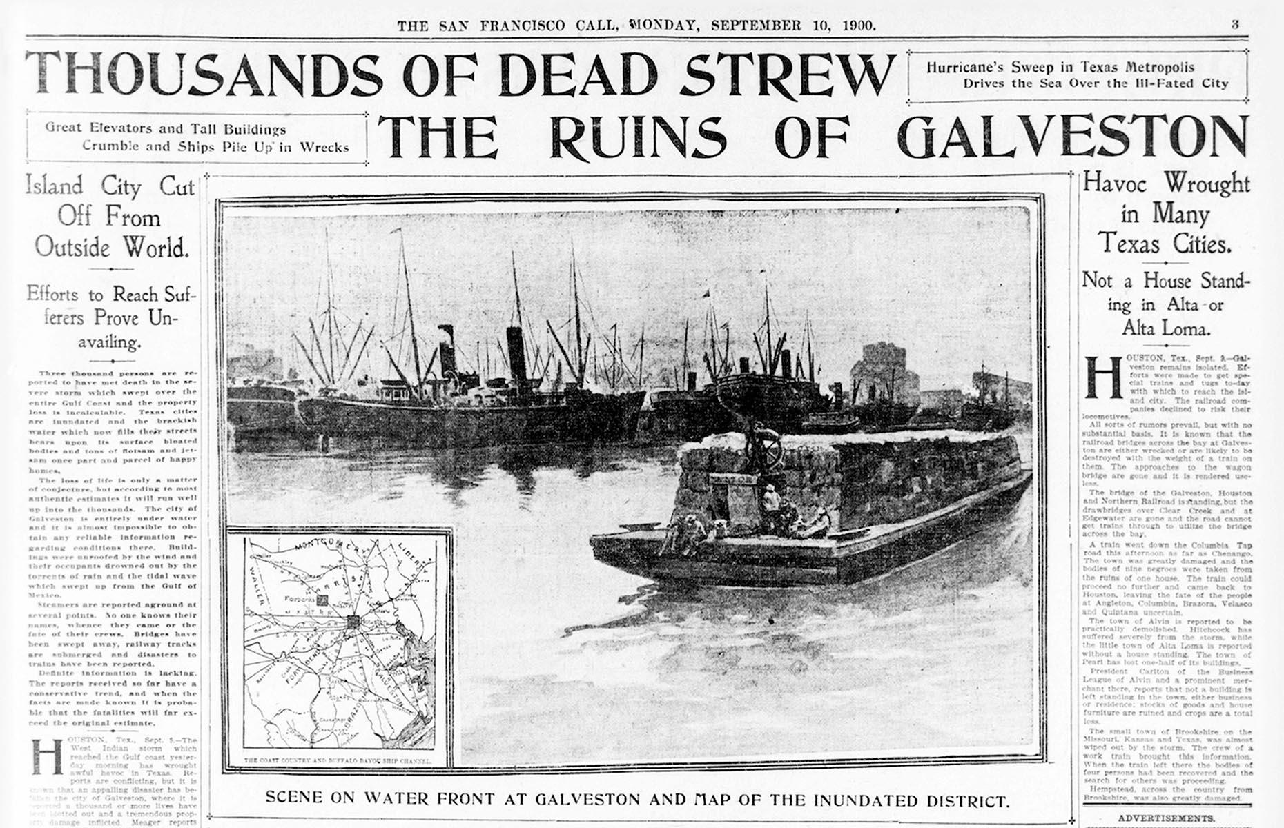 1900: The Great Galveston Hurricane, Texas