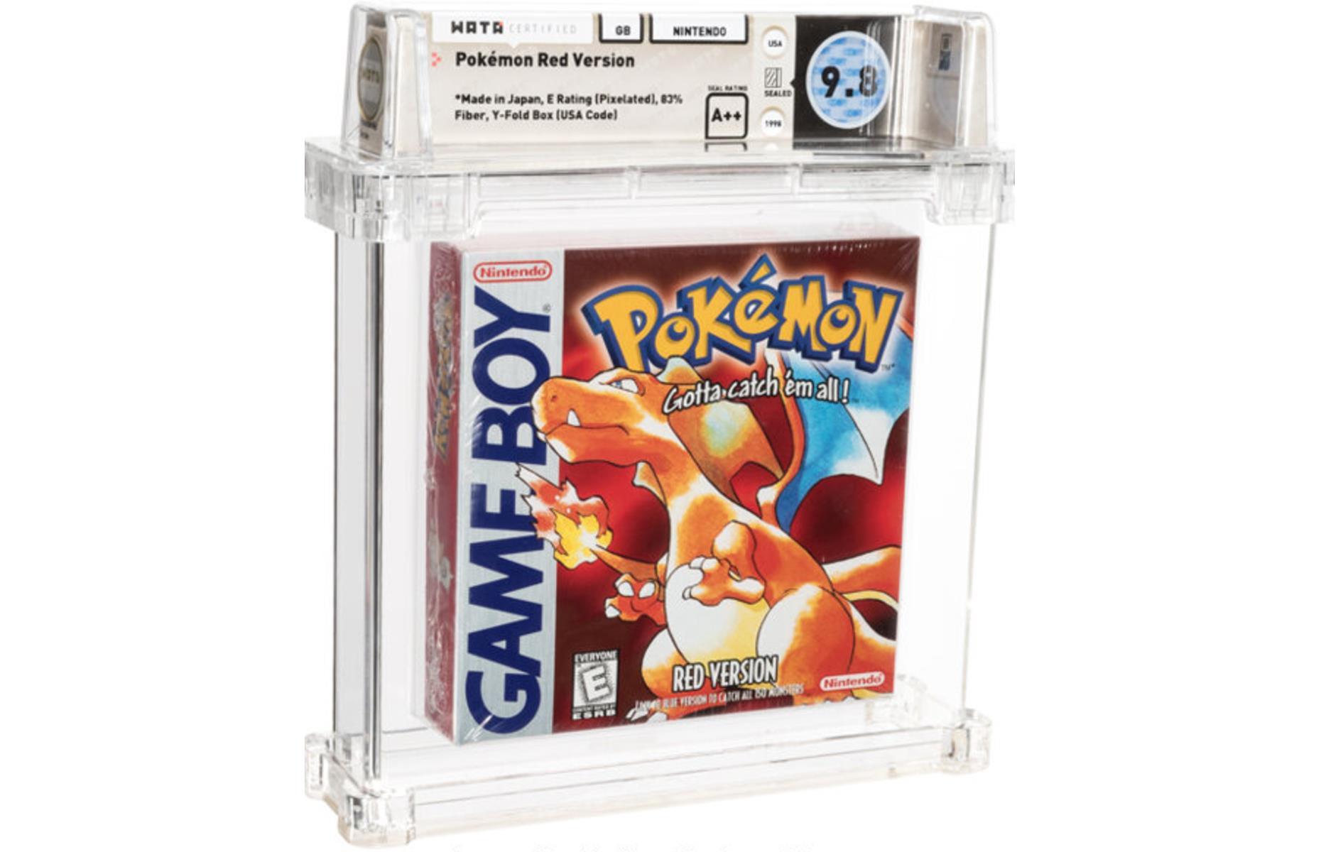 Pokémon Red (Nintendo) for Game Boy, 1998: up to $84,000 (£60.9k)