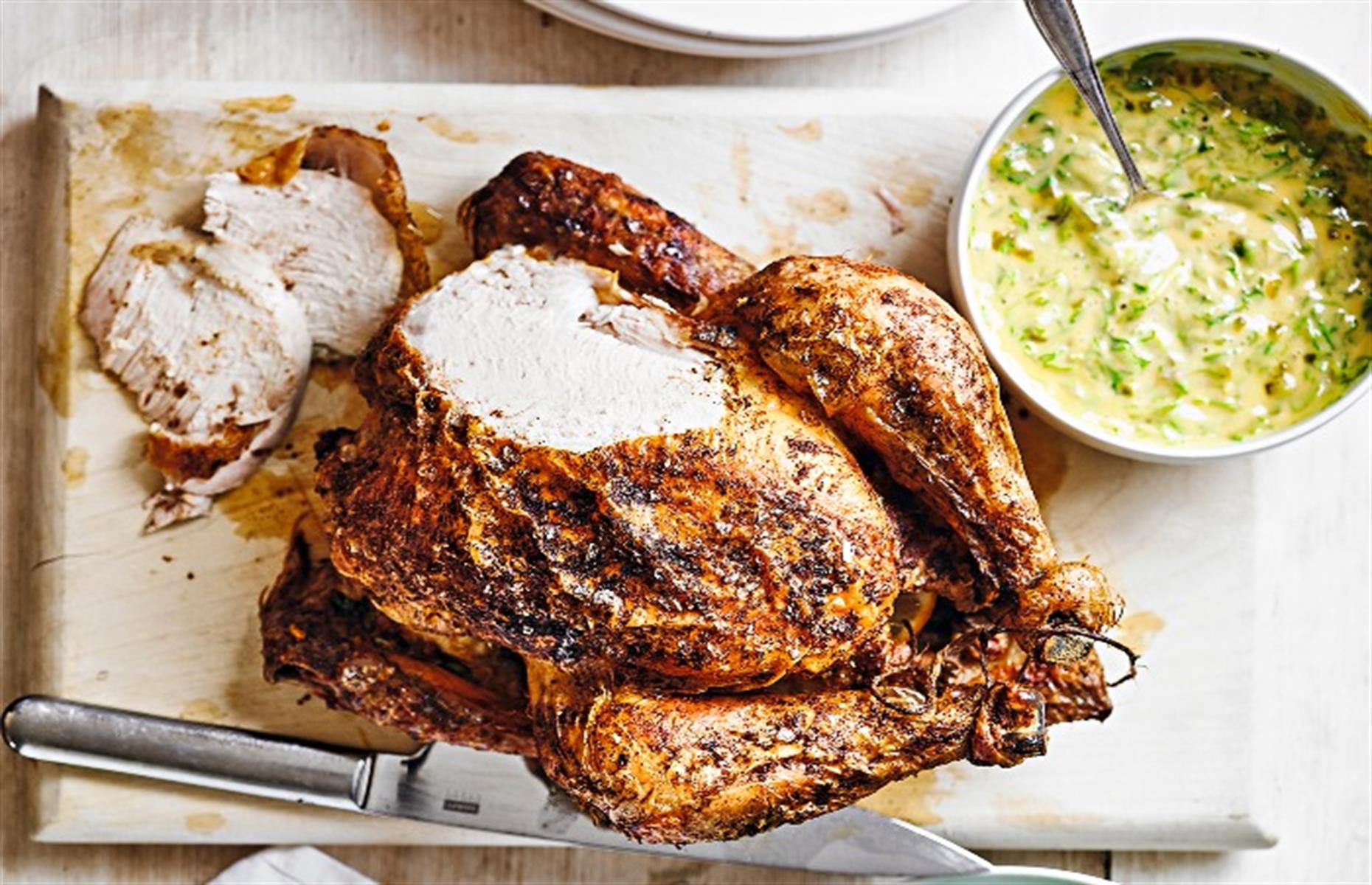 14. Roast chicken with ginger mayo