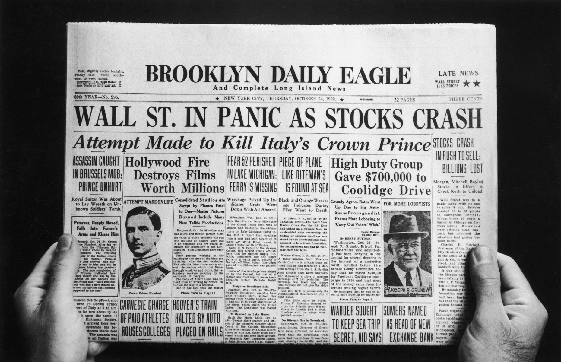 Great Depression housing market crash
