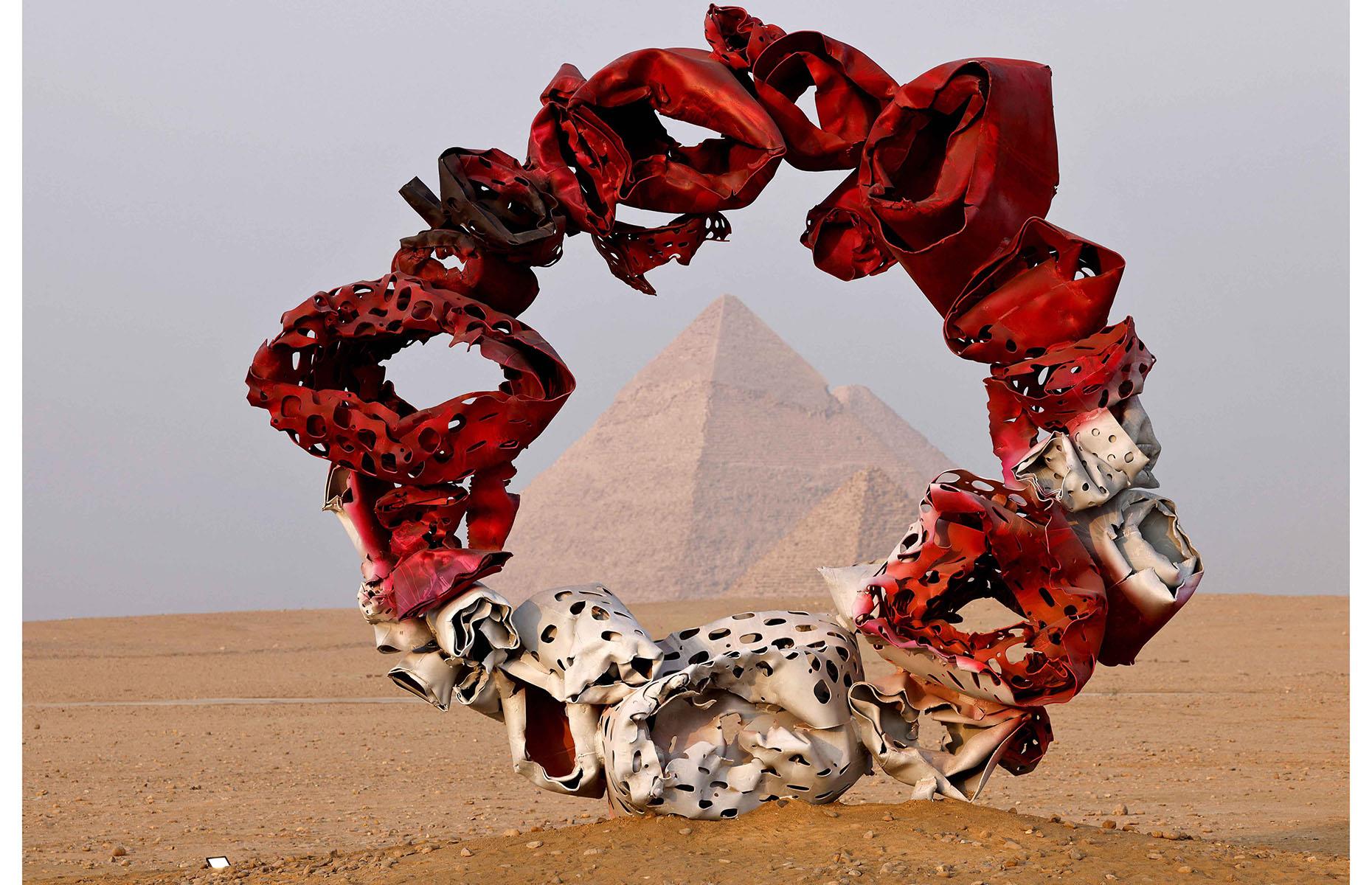 The pyramids are now used for art and culture...