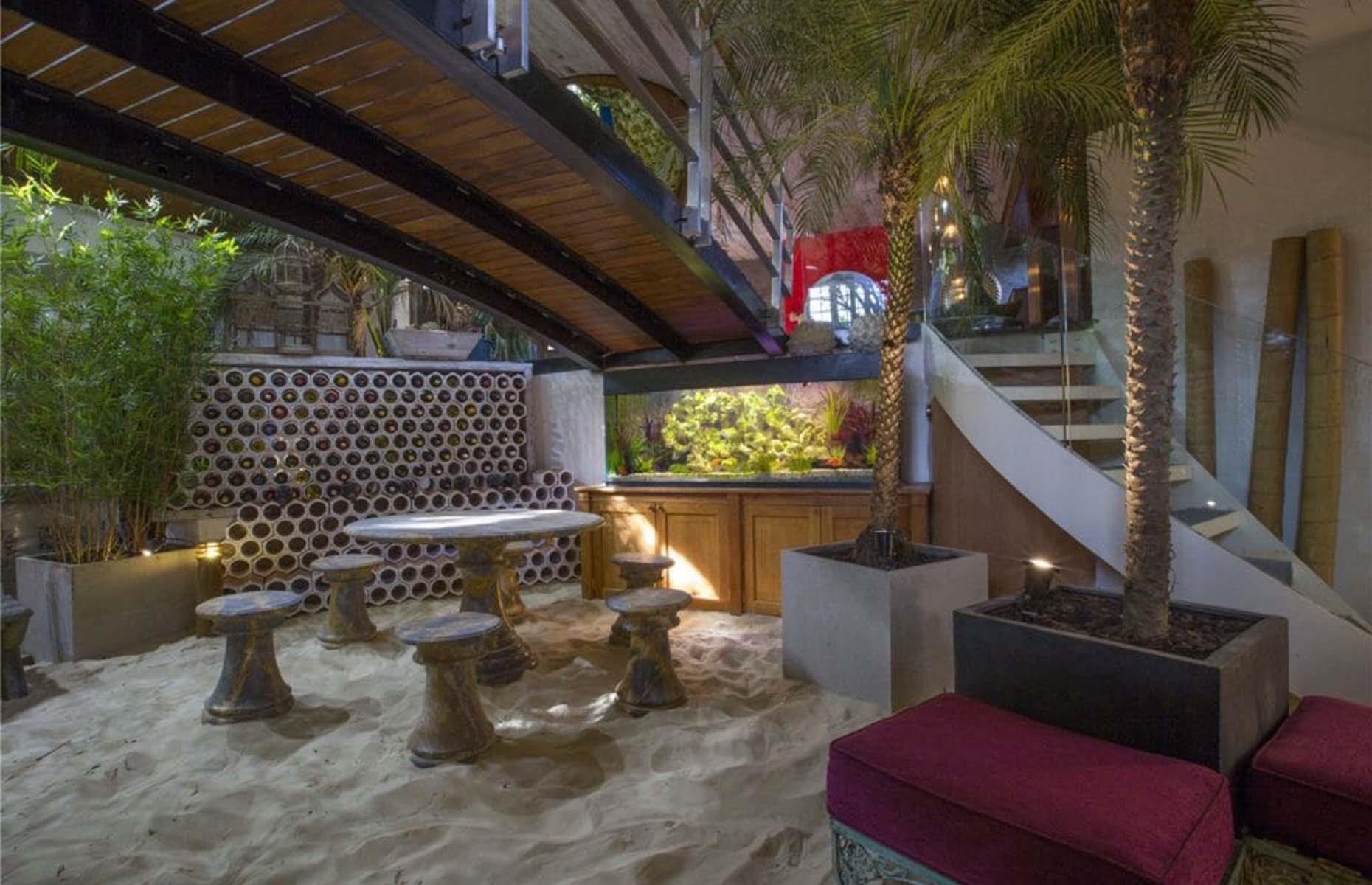 Swiss chalet with an indoor beach