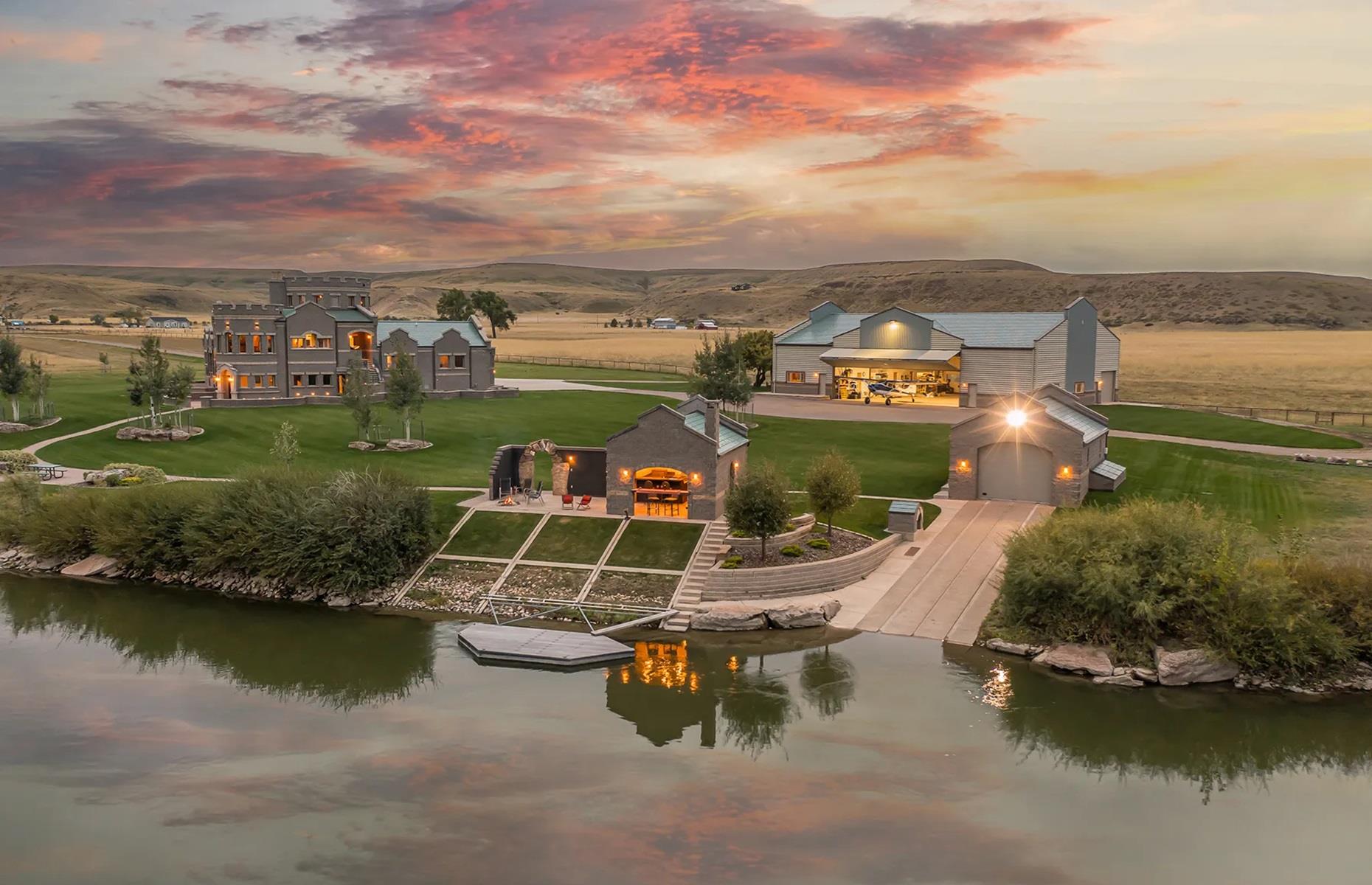 Castle-inspired residence, Montana, USA