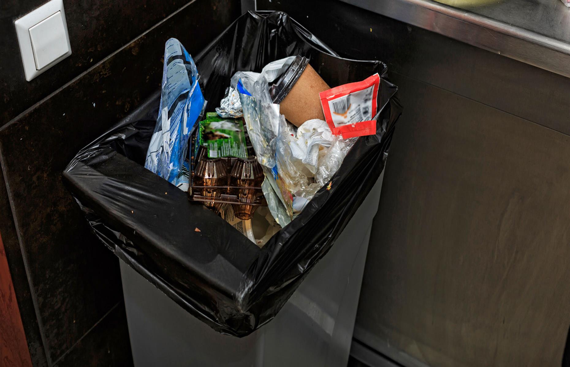 Empty the kitchen bin regularly