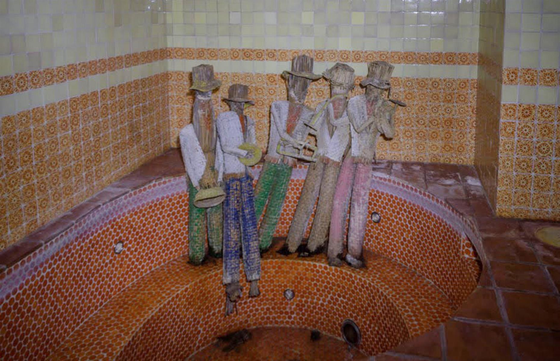 The band in the bath