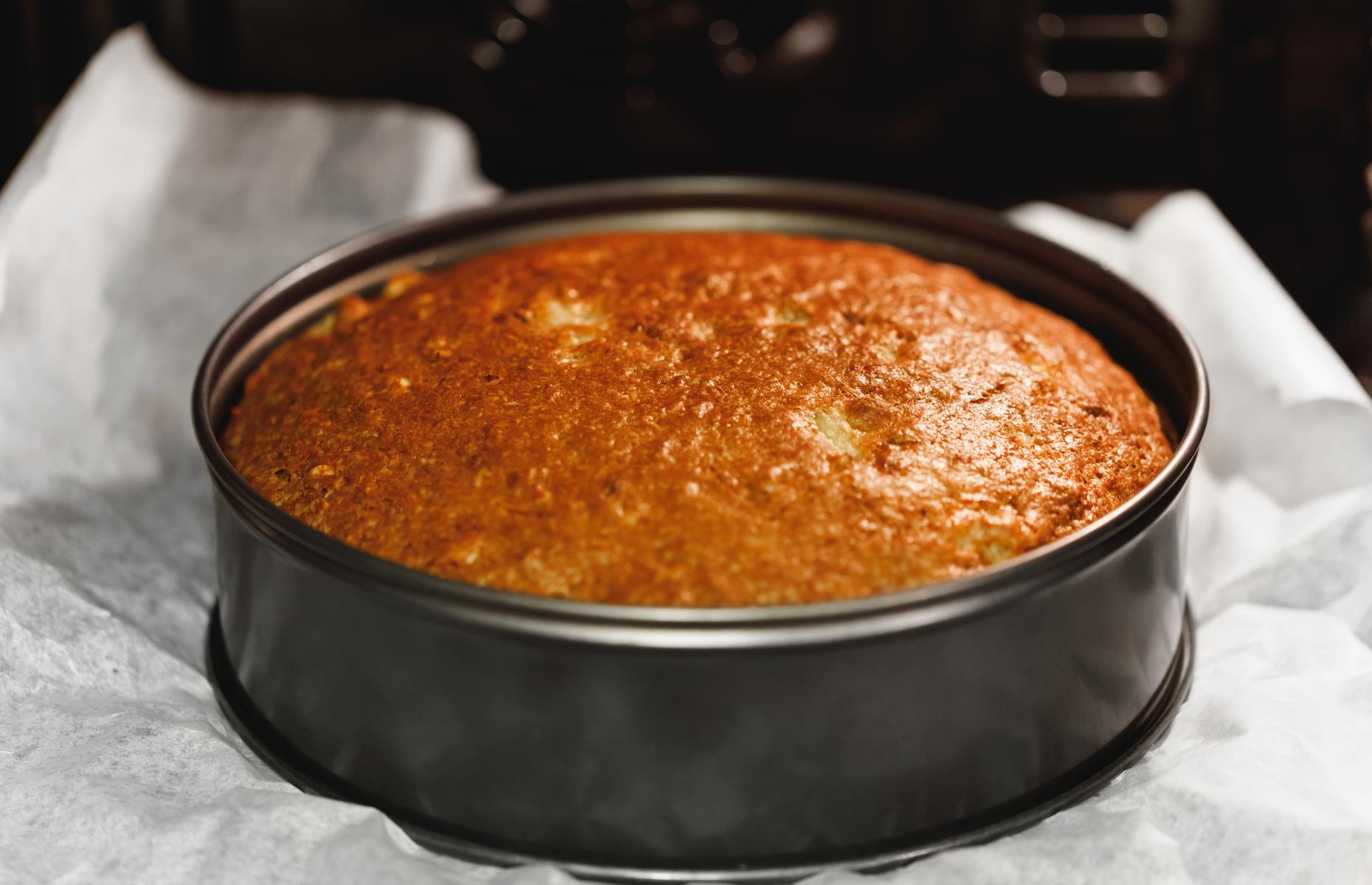 3. Over-greasing your cake tins
