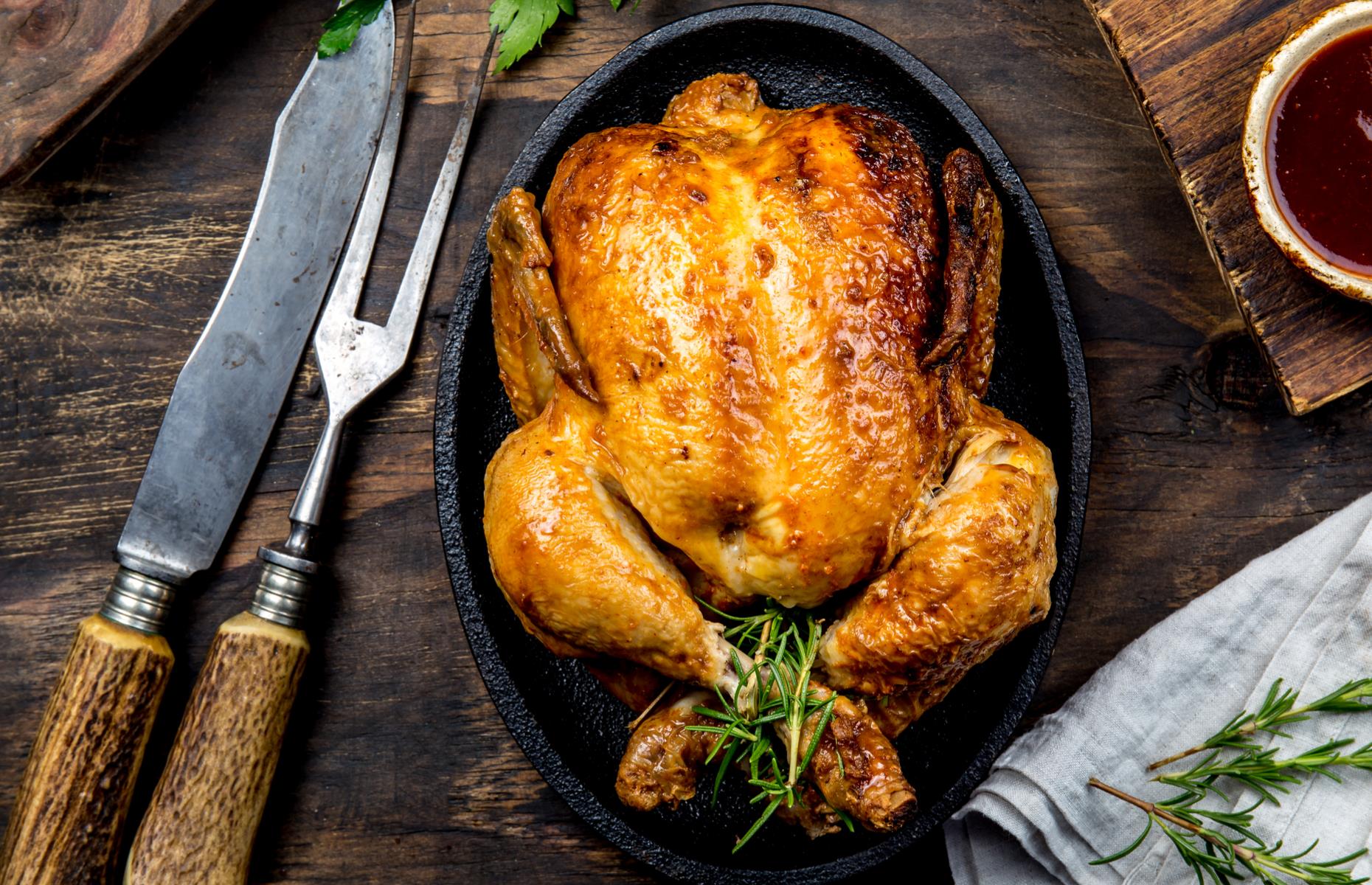 Cooked chicken