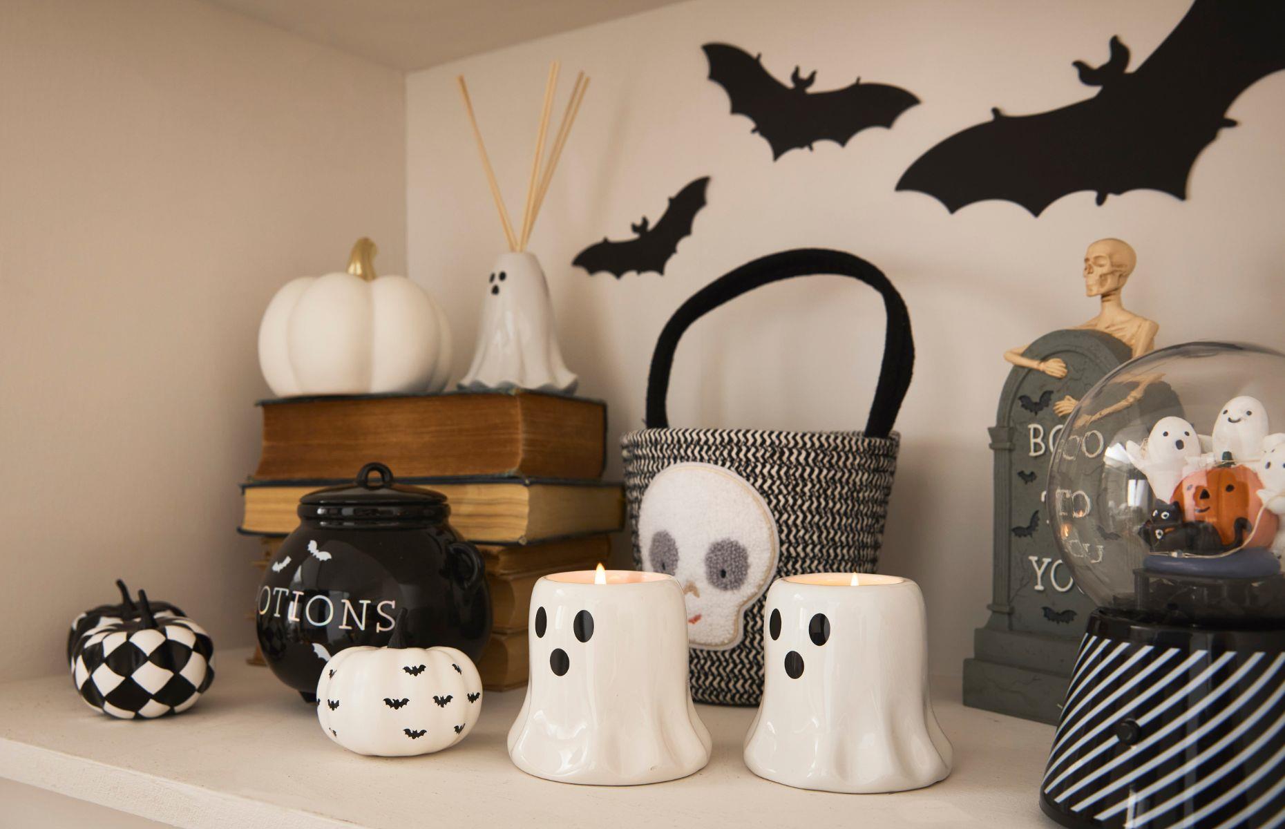 Burn ghost shaped candles