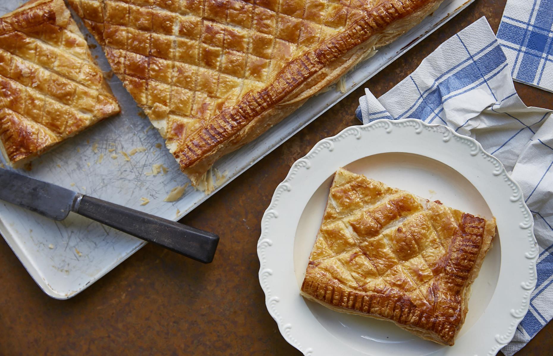 Italian ham and cheese pie