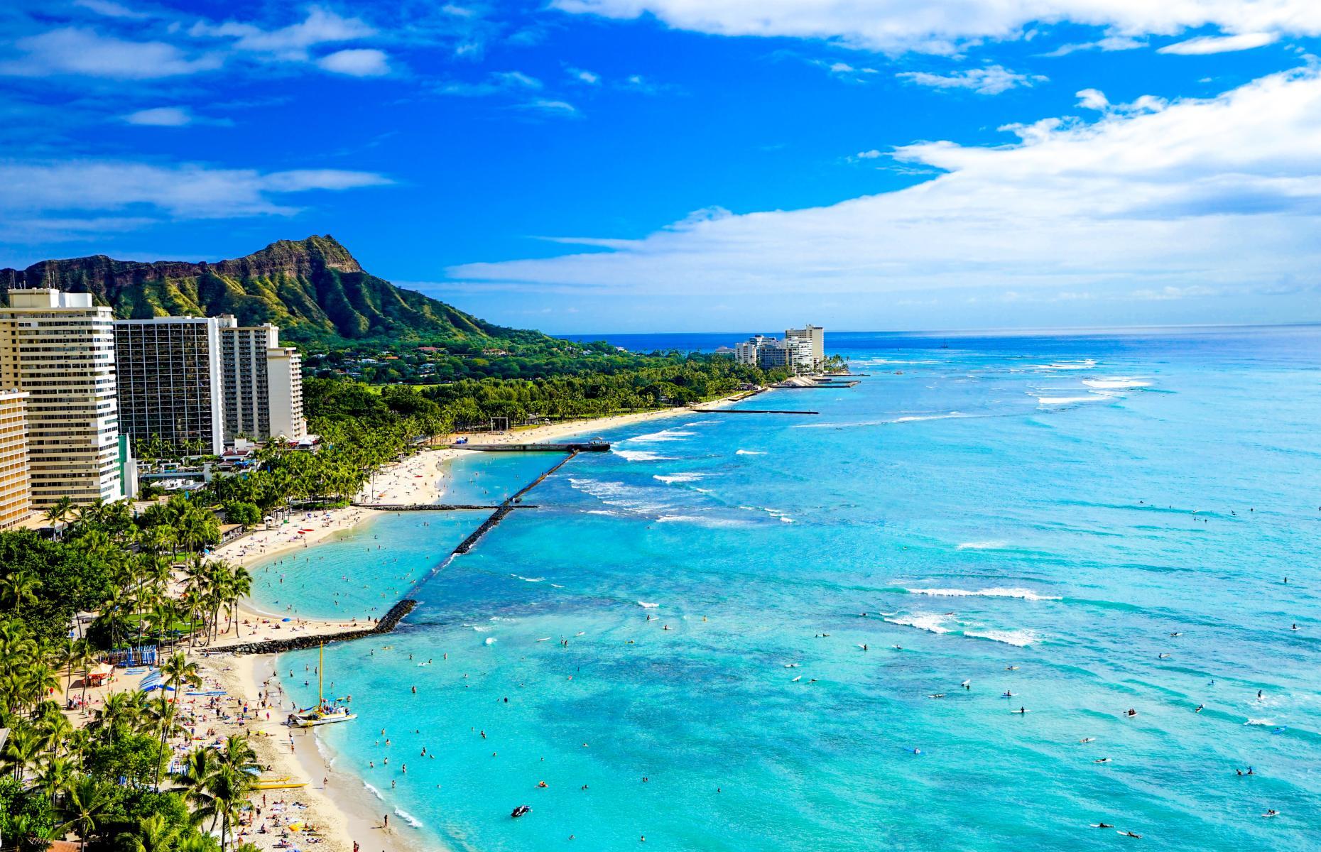 25. Waikiki Beach, Honolulu, Hawaii 
