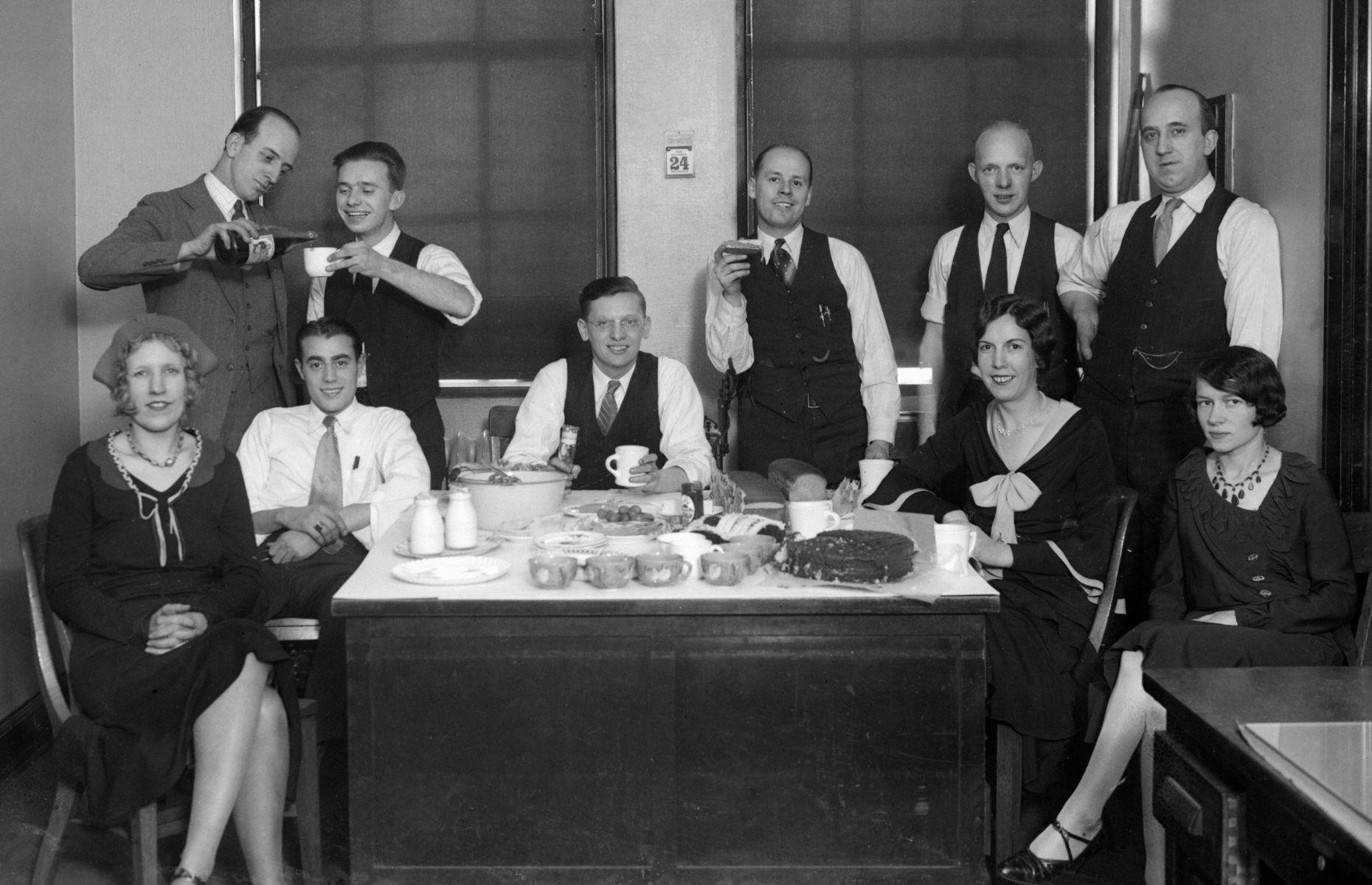 1930s: the great American office party
