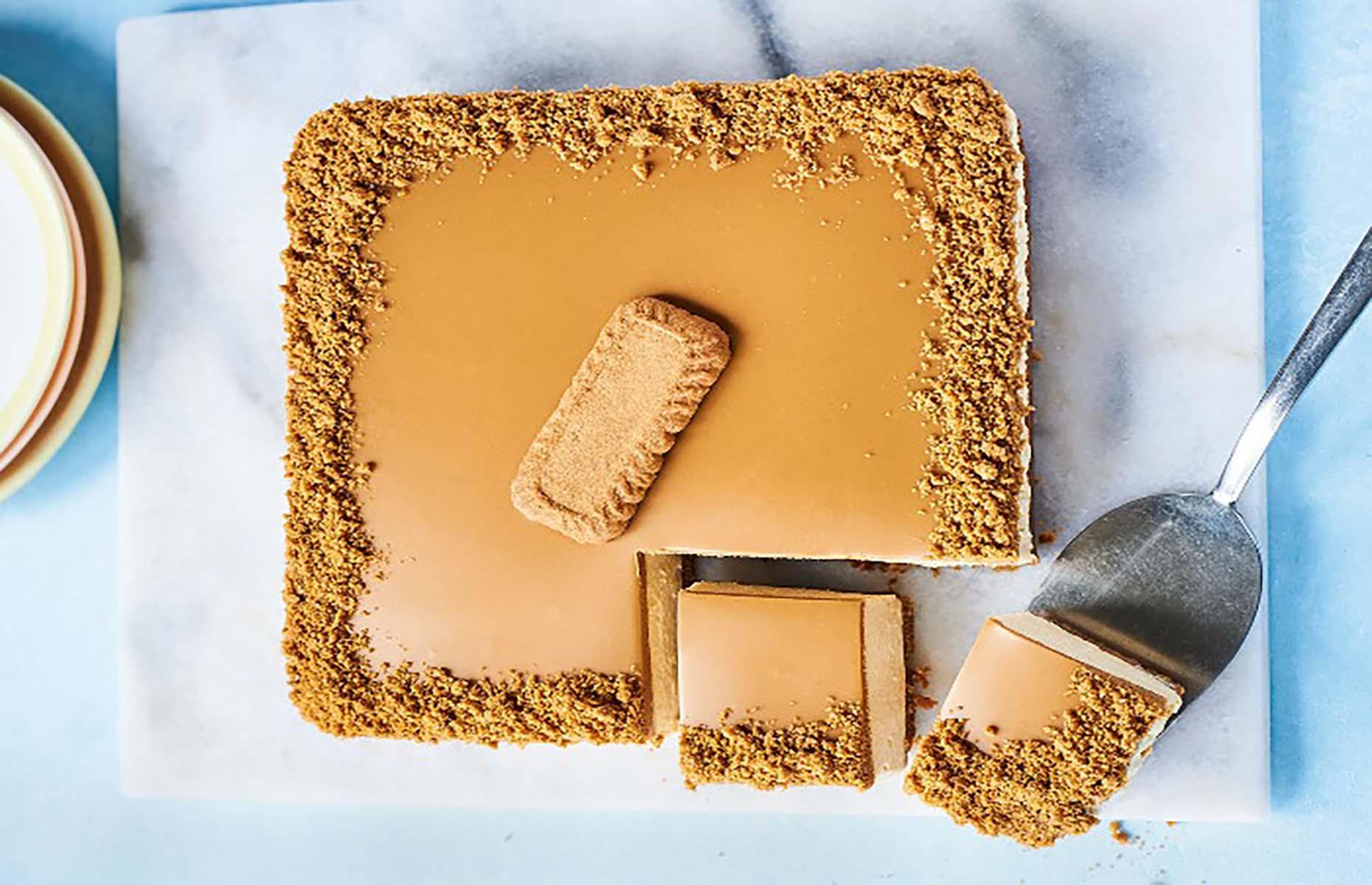 Speculoos cheesecake bars