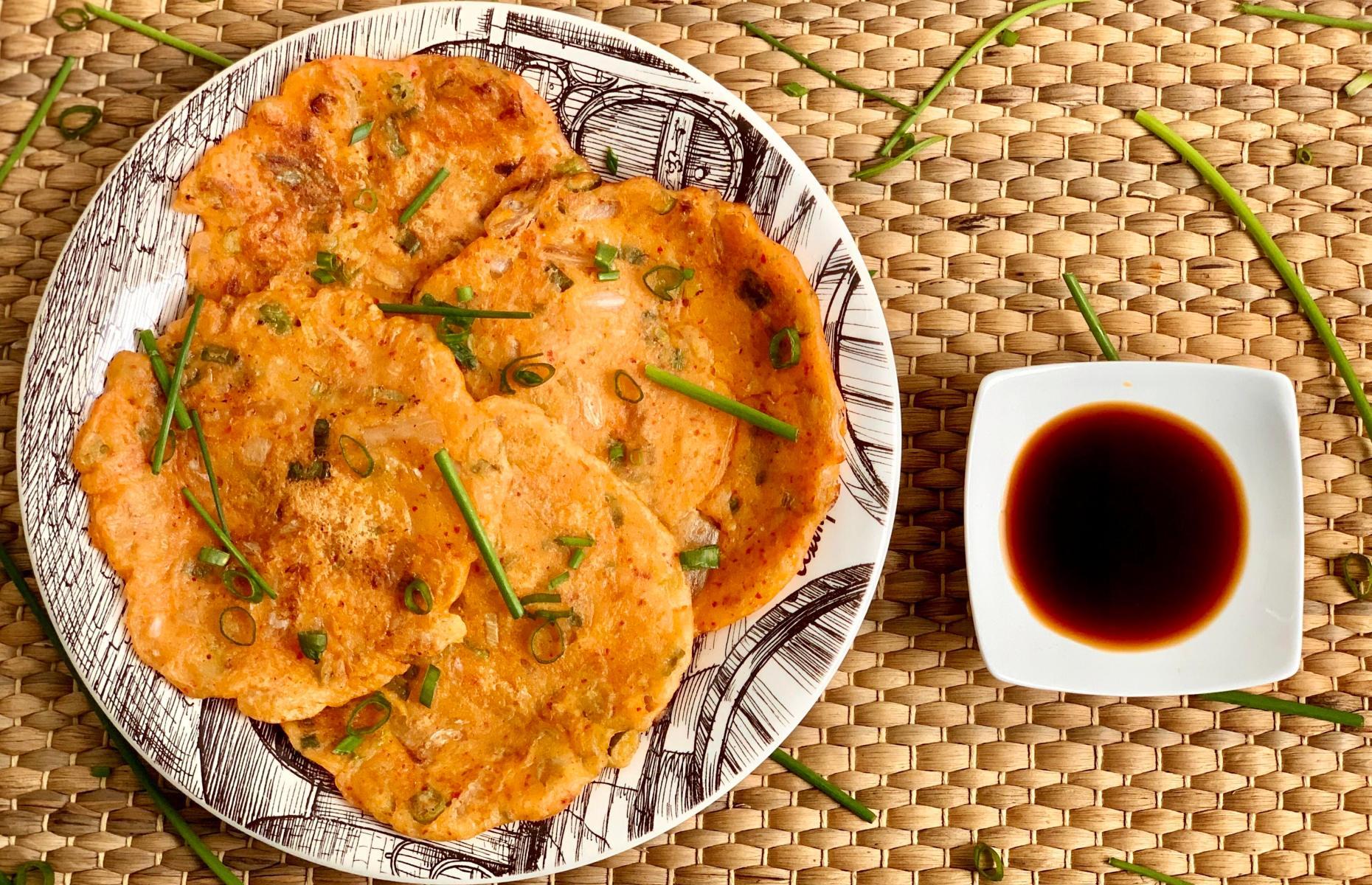 Kimchi pancakes
