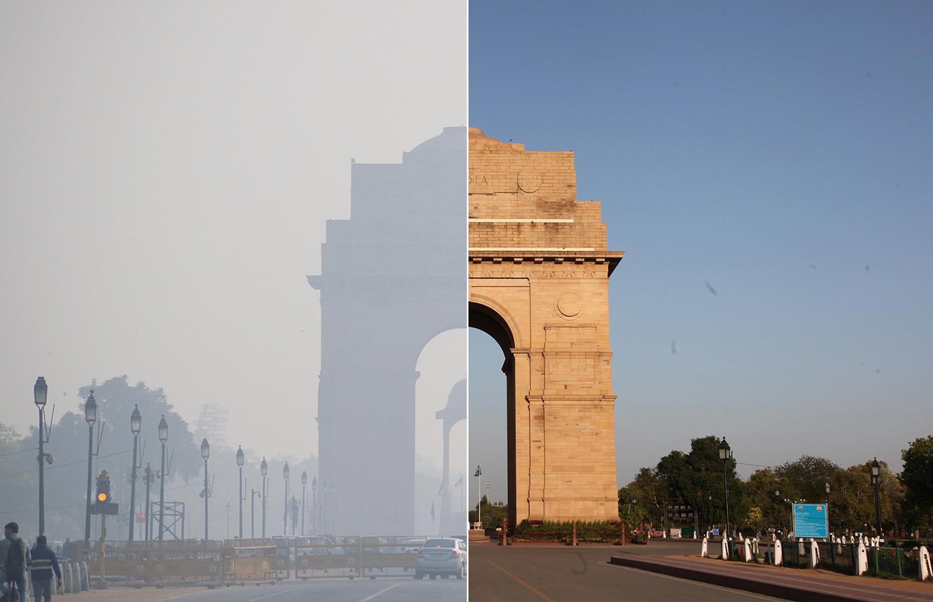 A drop in pollution captured in pictures