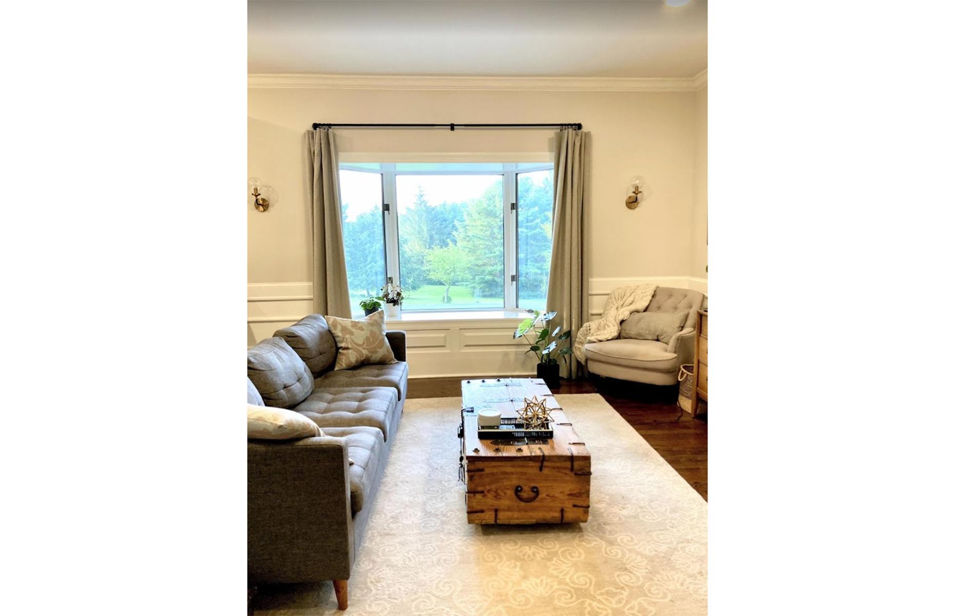 After: the living room