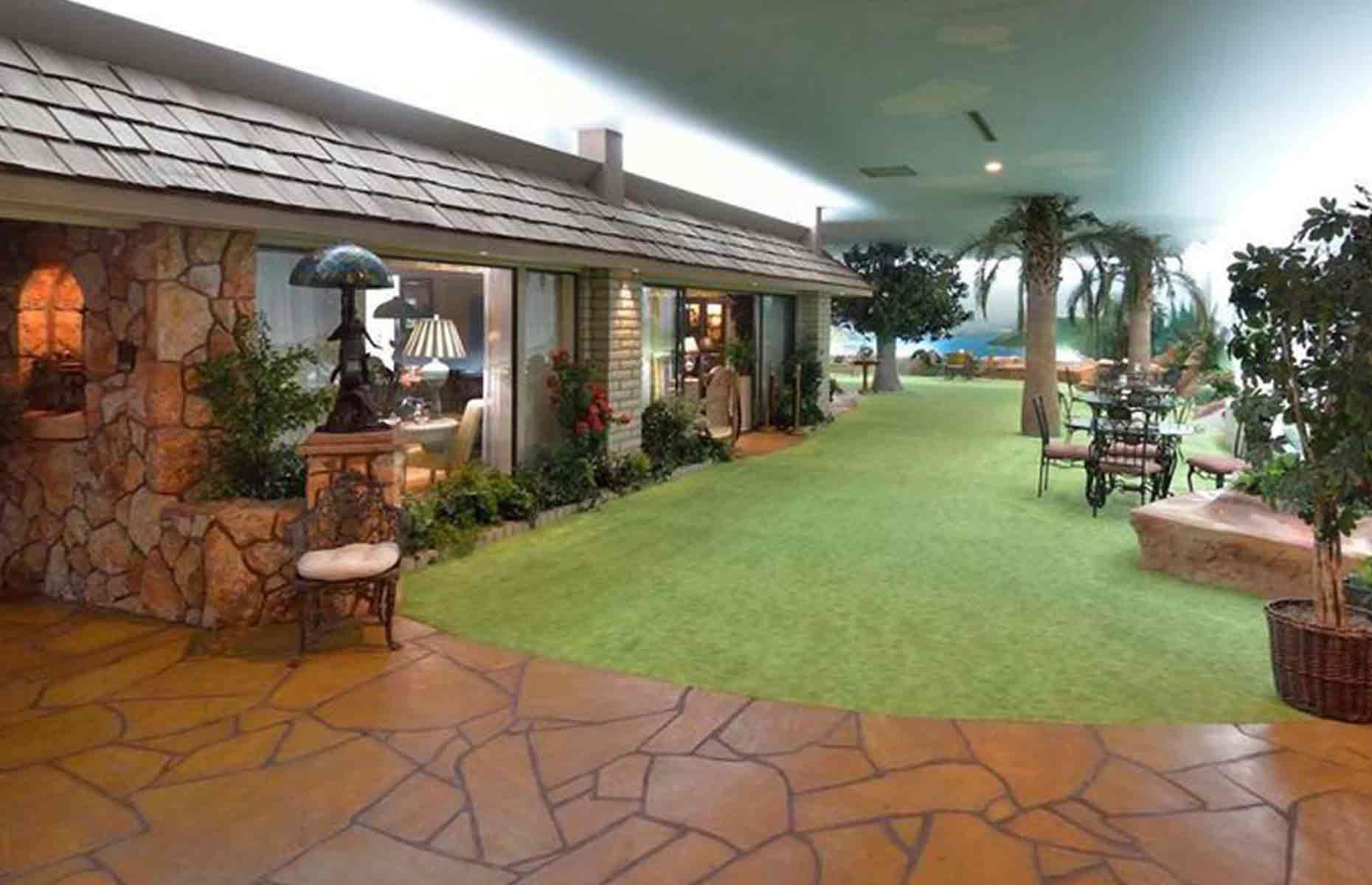 1970s underground retreat, Nevada, USA