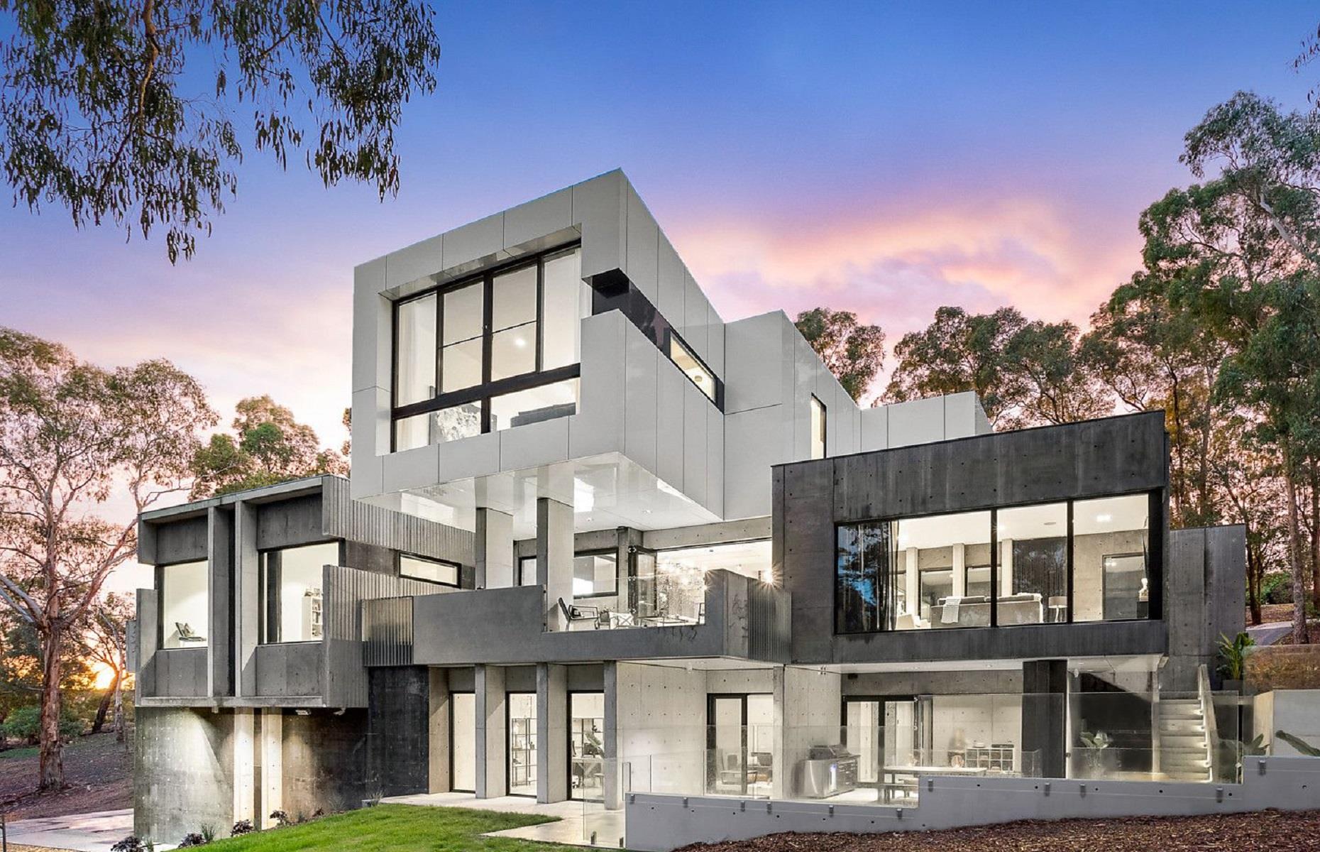 Concrete mansion, Victoria, Australia