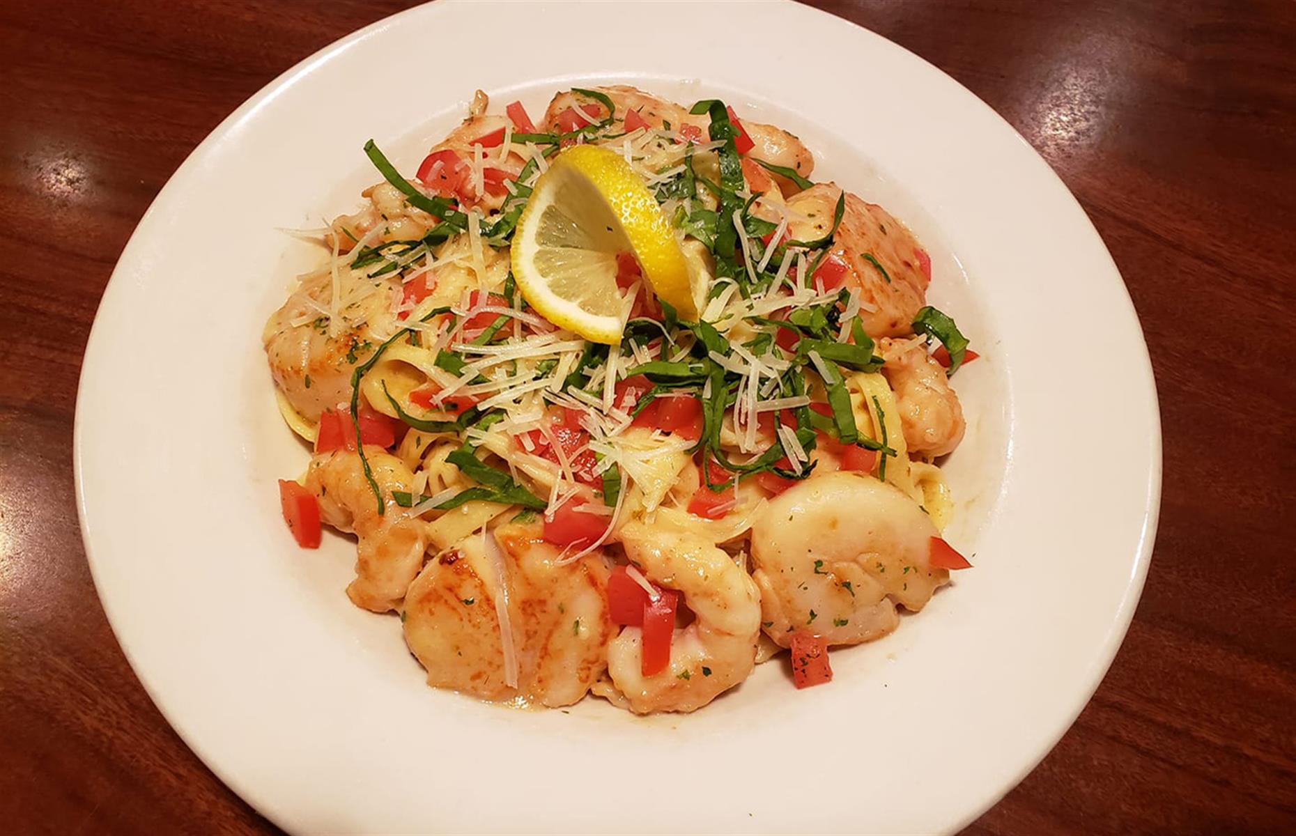 Alaska: Alaskan seafood pasta, Louie's, Kenai
