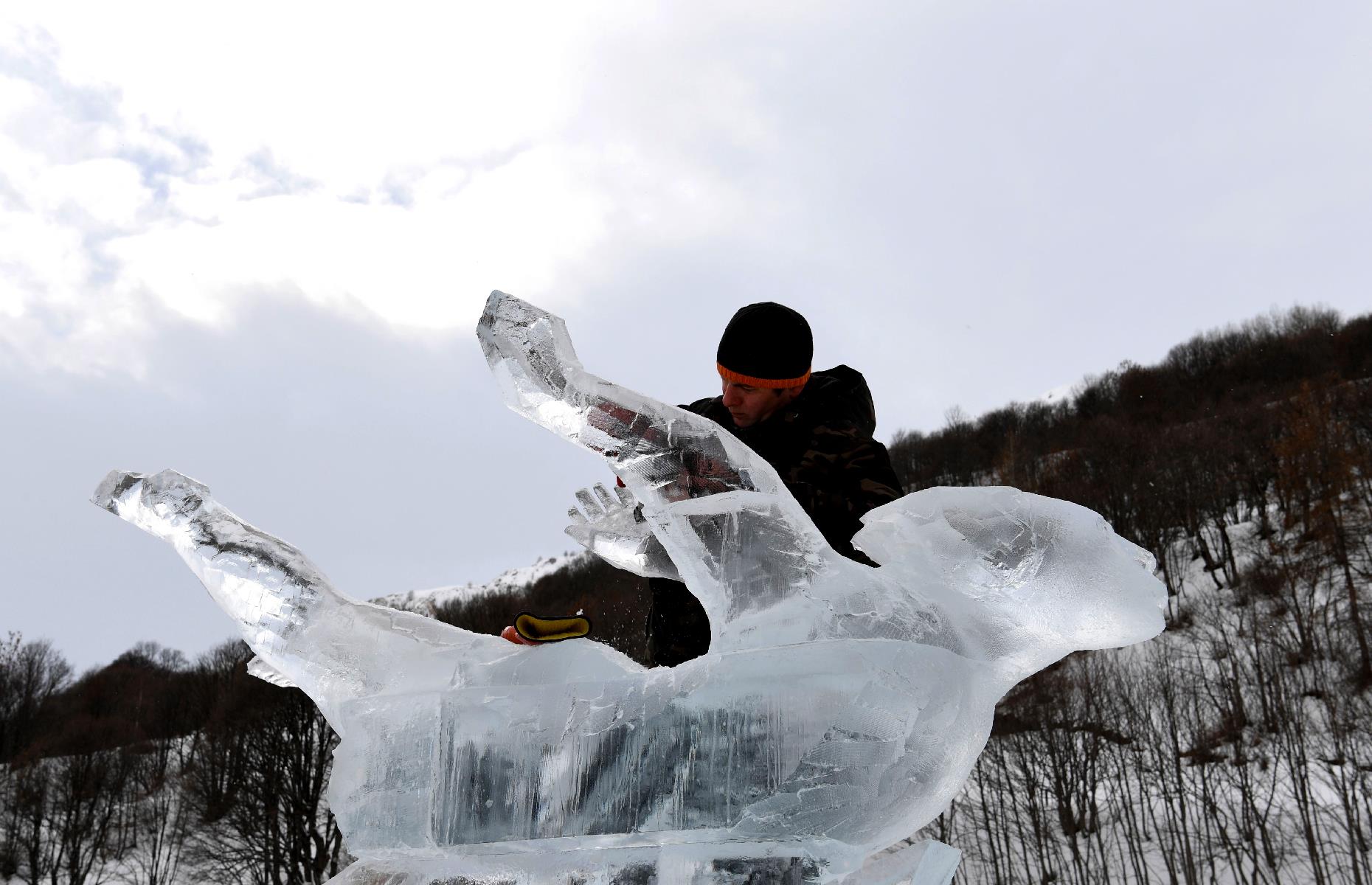 Concours International de Sculpture sur Glace et sur Neige, Valloire, France