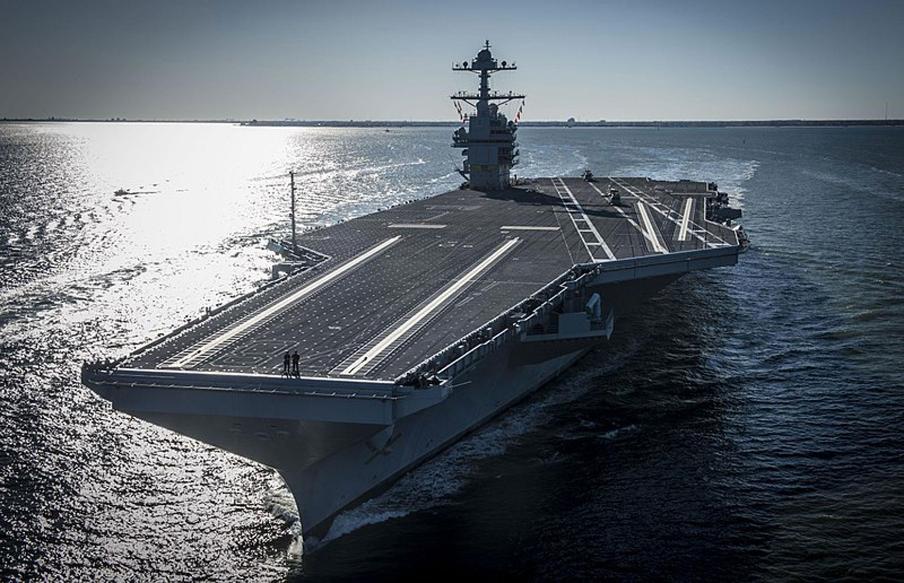The US Navy has aircraft carriers, destroyers, and more