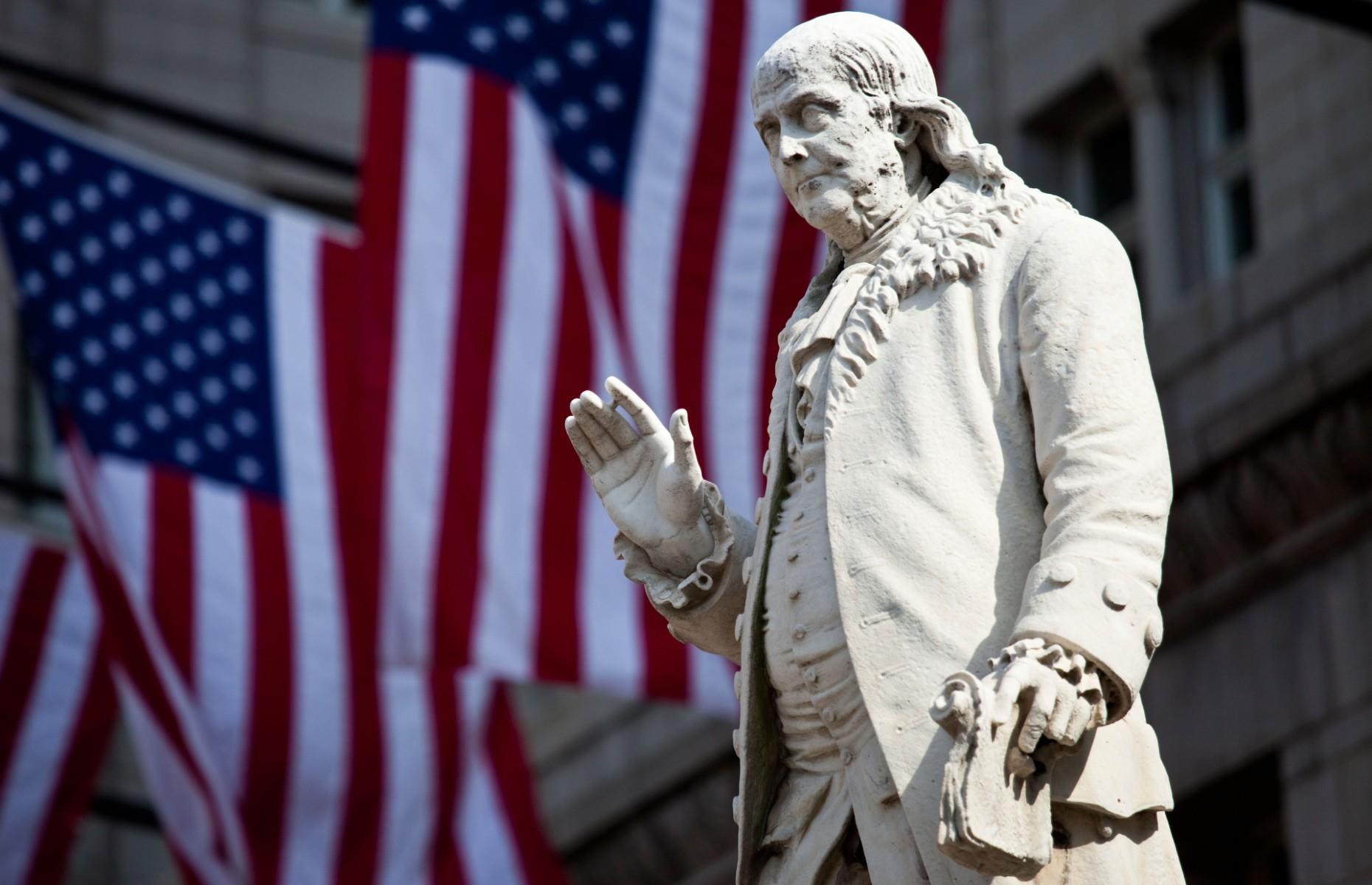 Benjamin Franklin discovered electricity while flying a kite in a thunderstorm