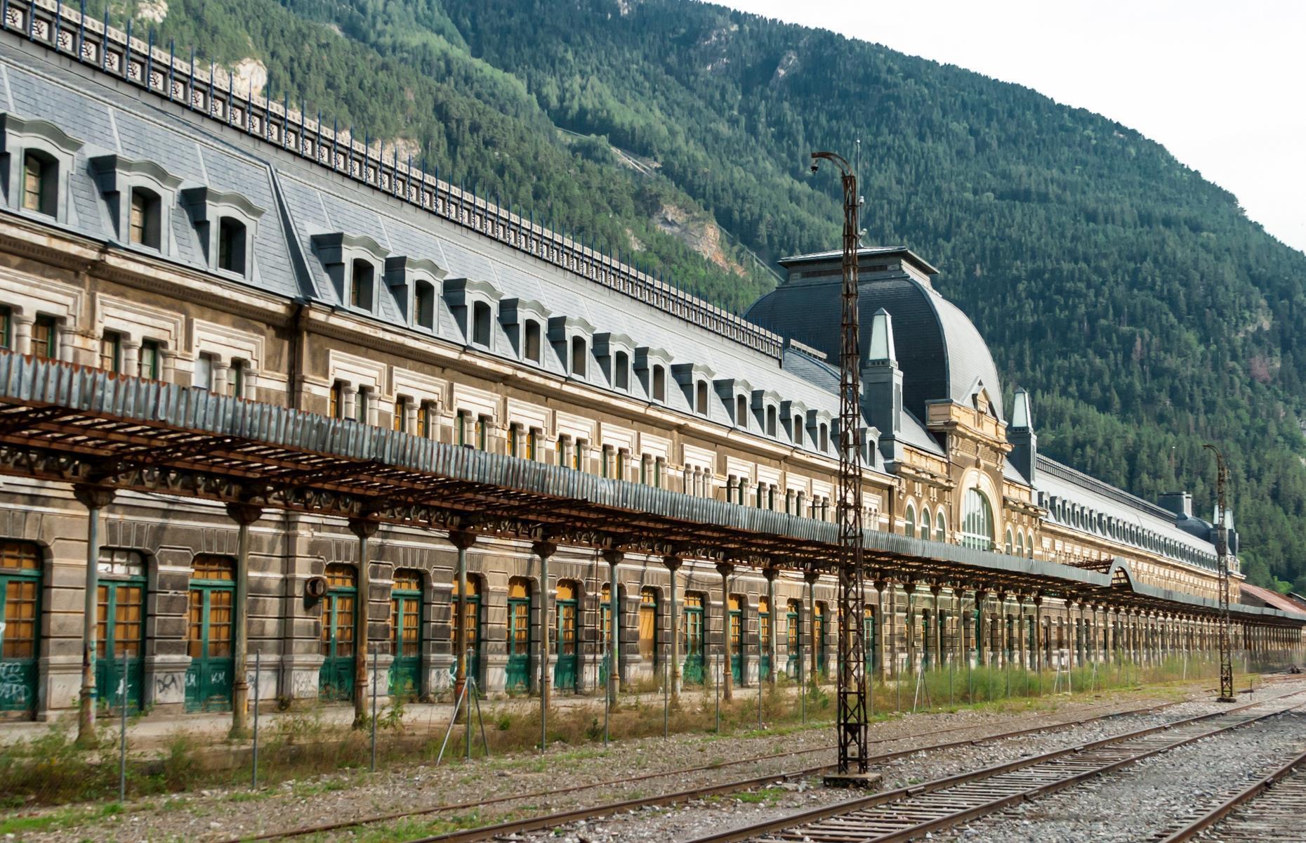 Then: Canfranc International Railway Station, Spain