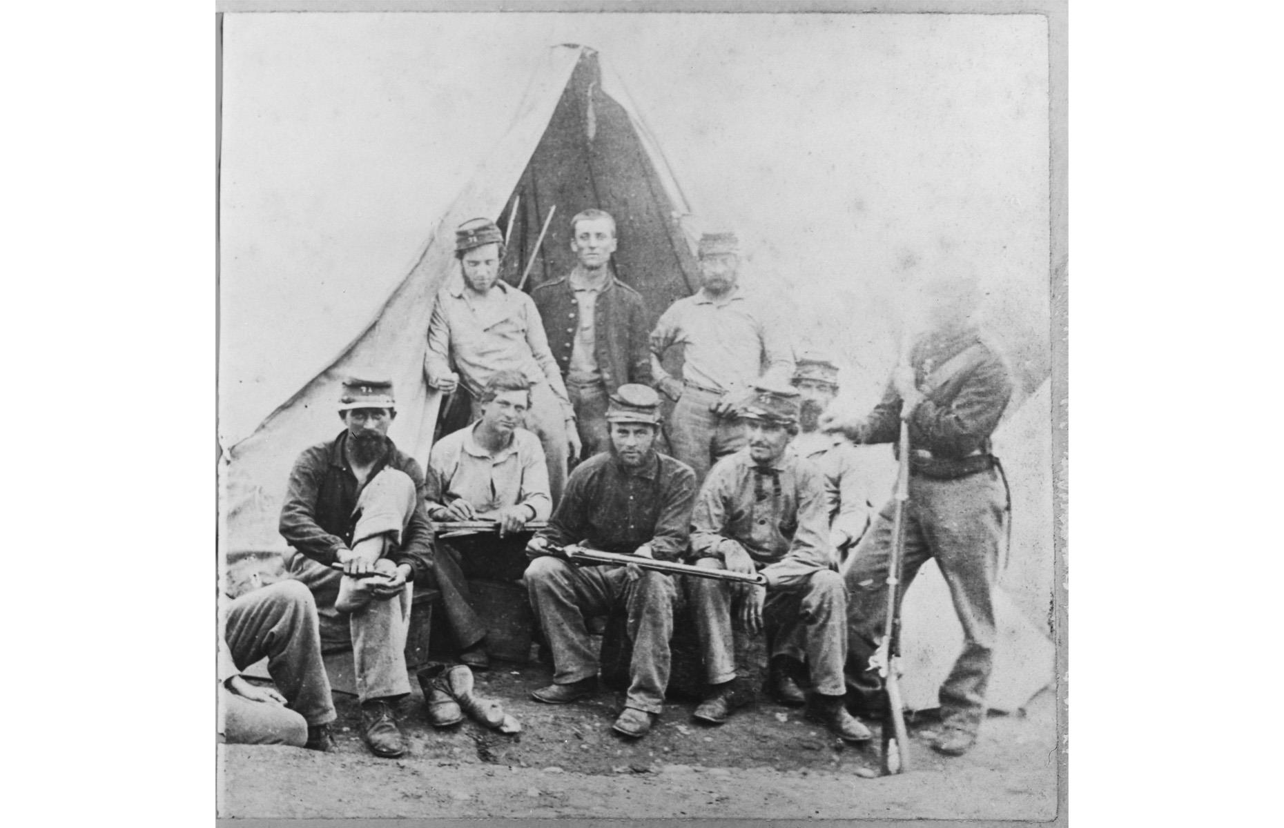 1861: Civil War volunteers in New York