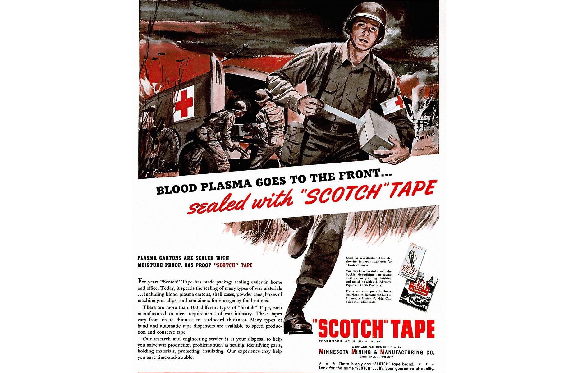 1940s: Scotch tape