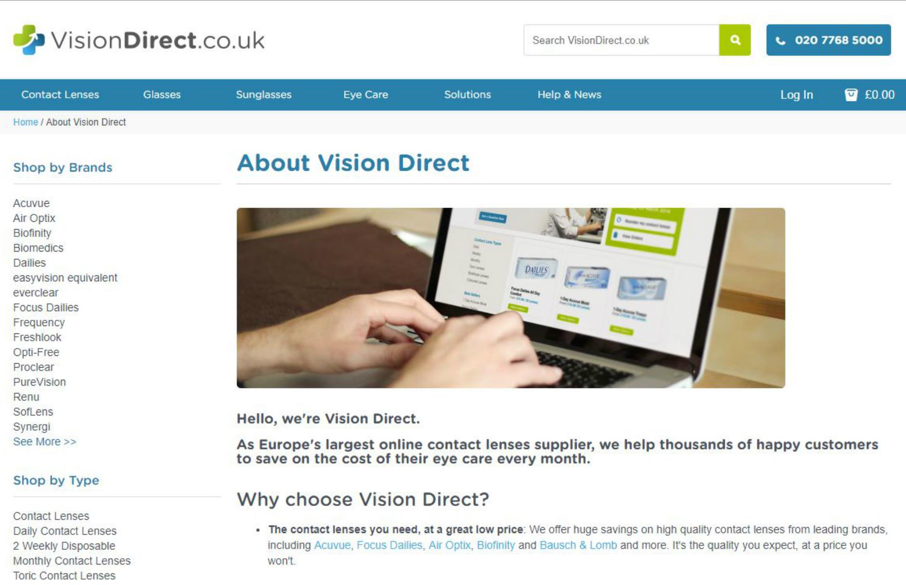 Vision Direct website hack