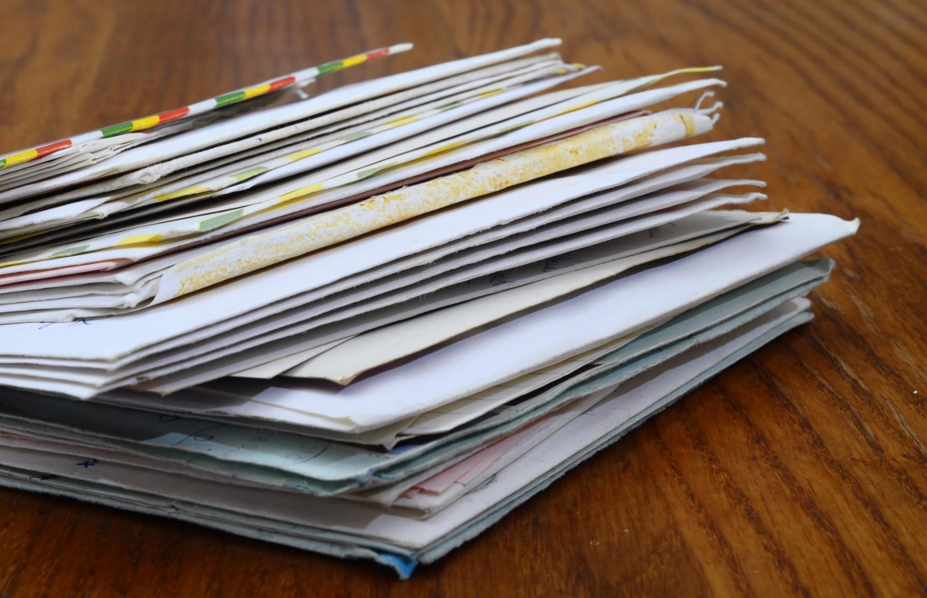 Entasser son courrier