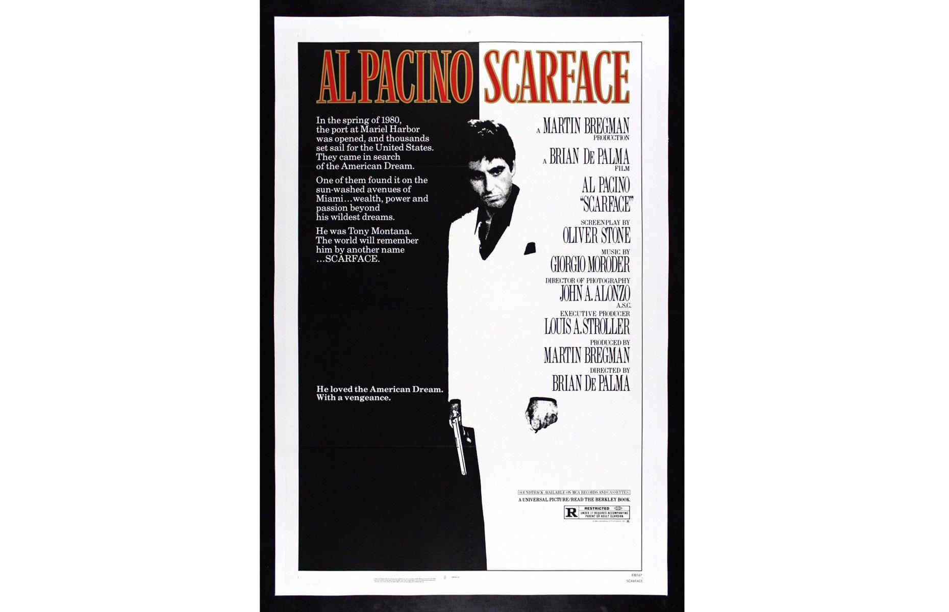 Scarface (American poster, 1983): up to $1,200 (£881)