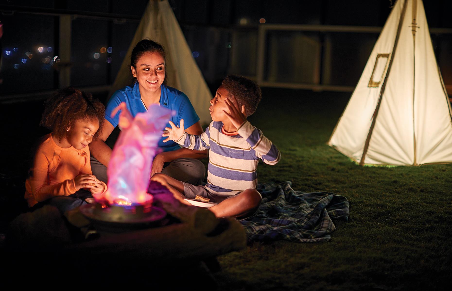 Camp with the kids