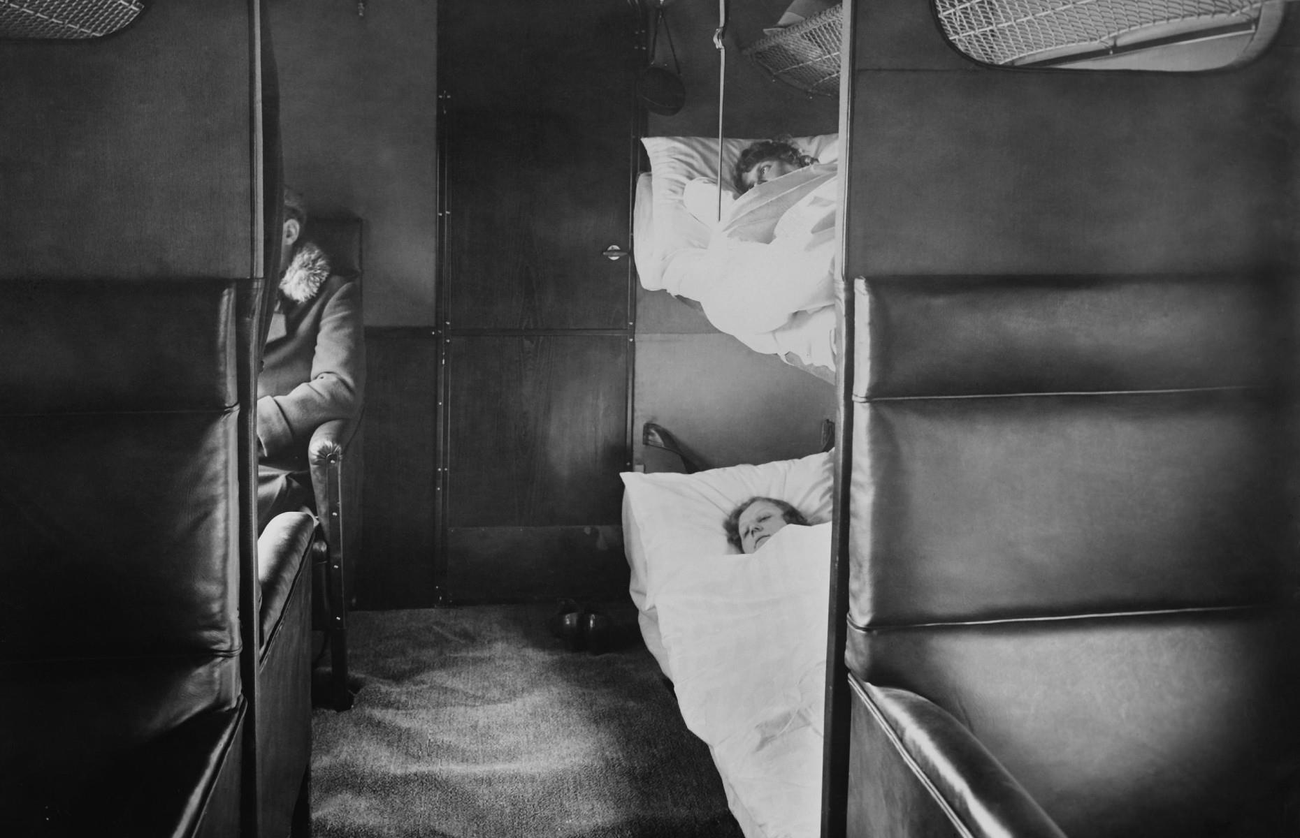 1920s: bed compartments of a German Junker aircraft