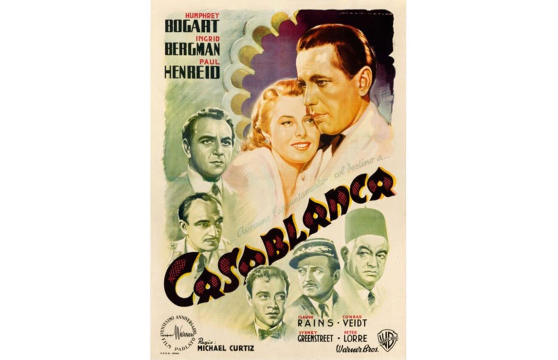 Casablanca (Italian poster, 1942): $478,000 (£388k)