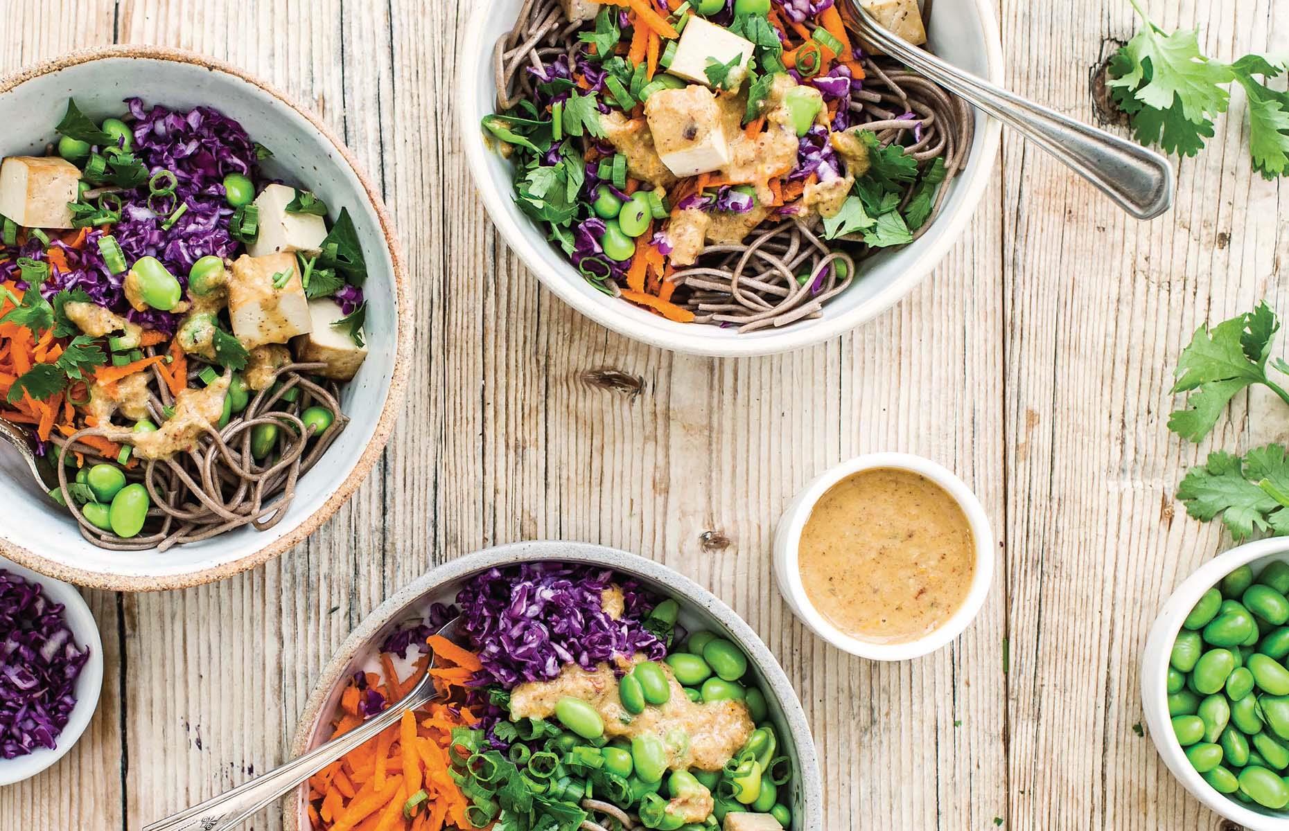 33. Vegetable soba noodle salad