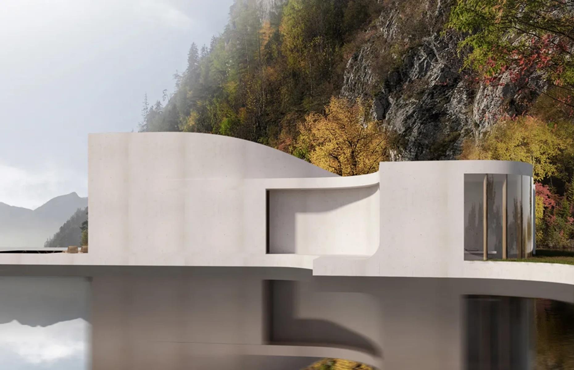 Casa del lago: Un marcado contraste