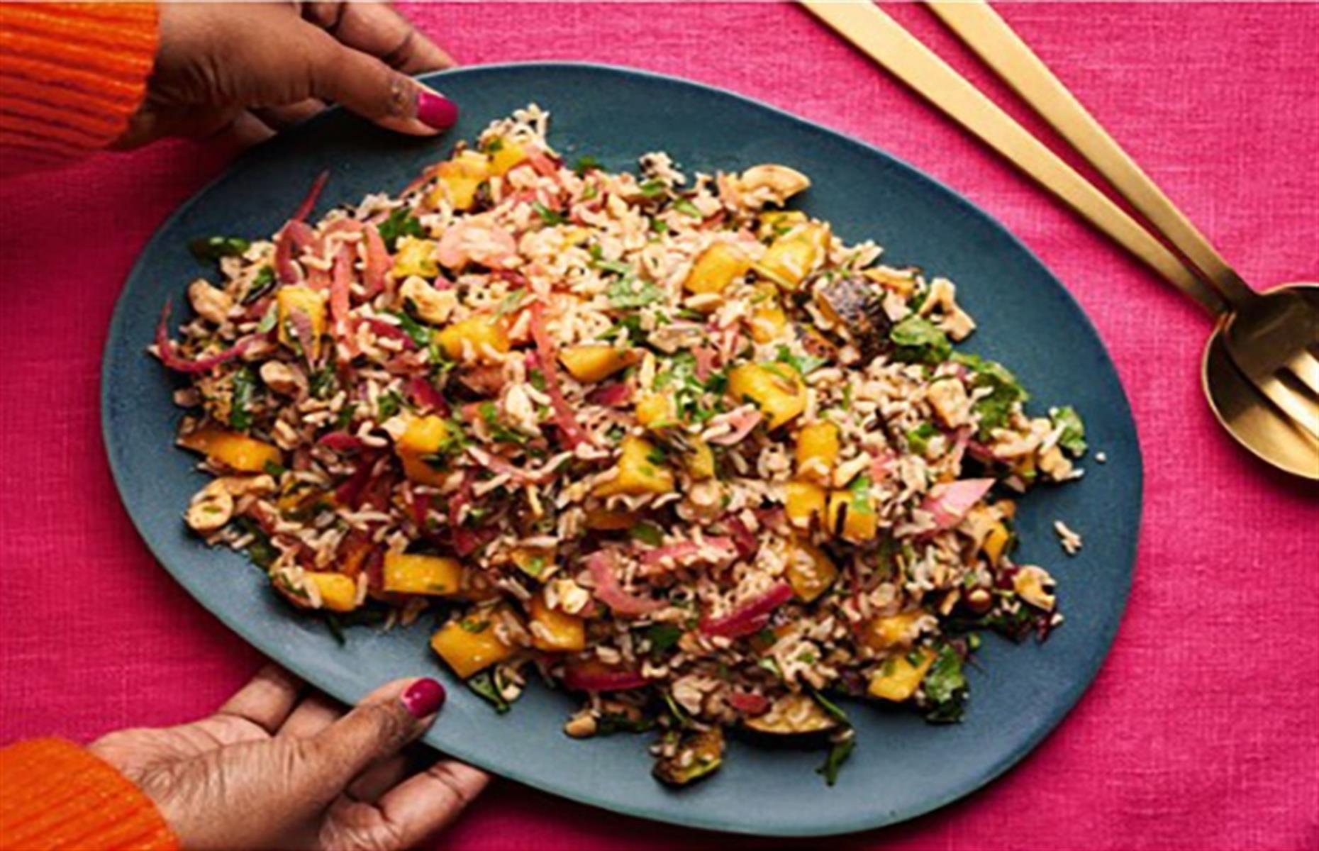 Charred mango salad