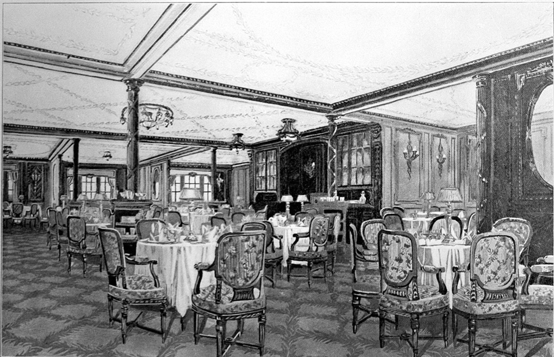 Dining in first class