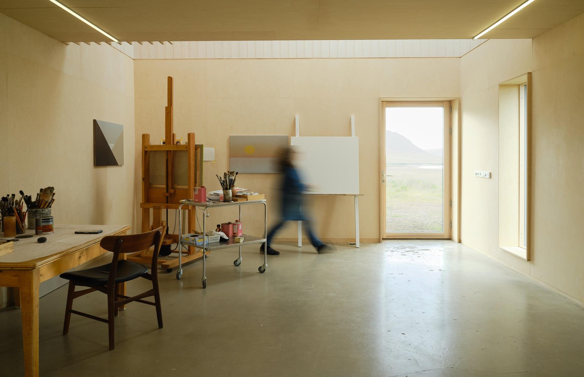 Restored concrete barn, West Iceland, Iceland