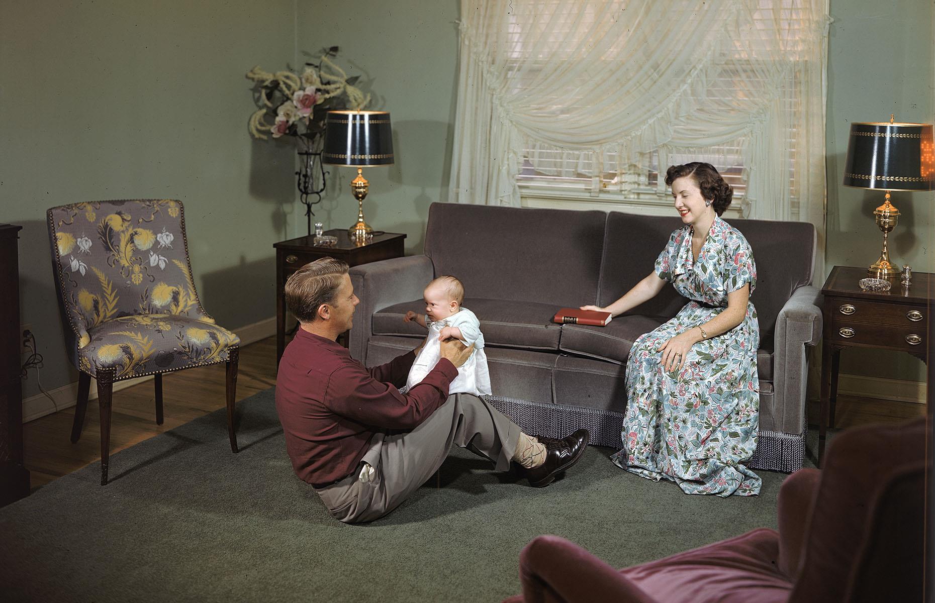 1940s: the living room