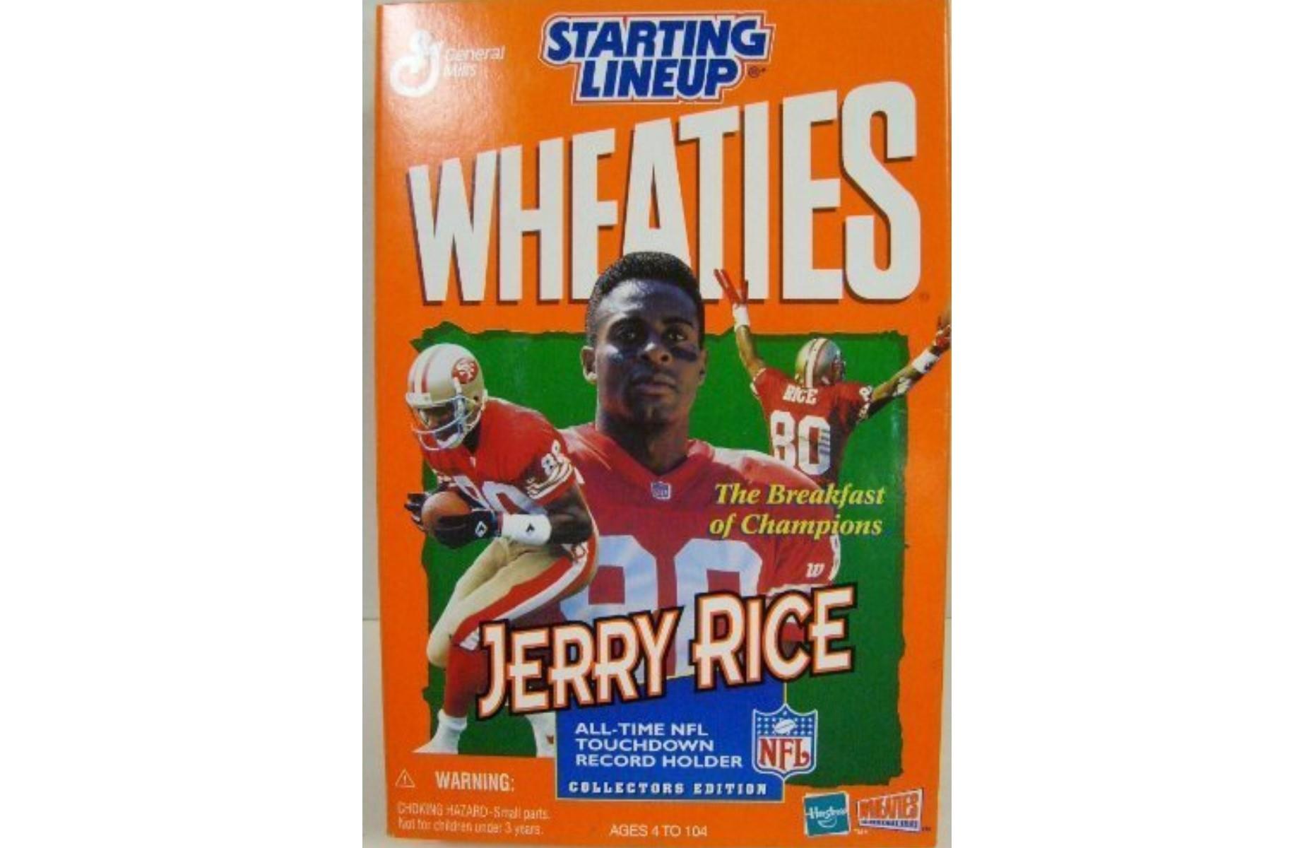 Jerry Rice Wheaties cereal box: $155