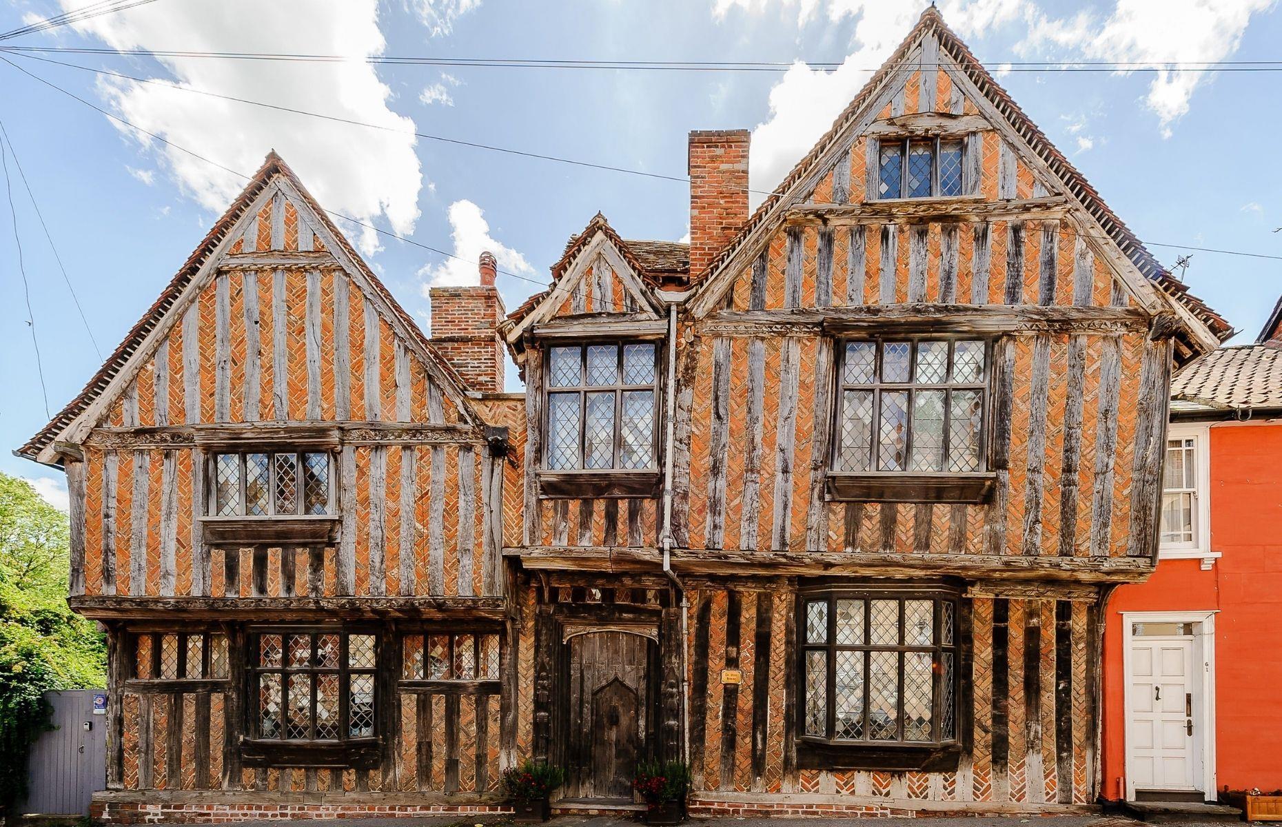 Fachwerkhäuser in Lavenham, Suffolk, England