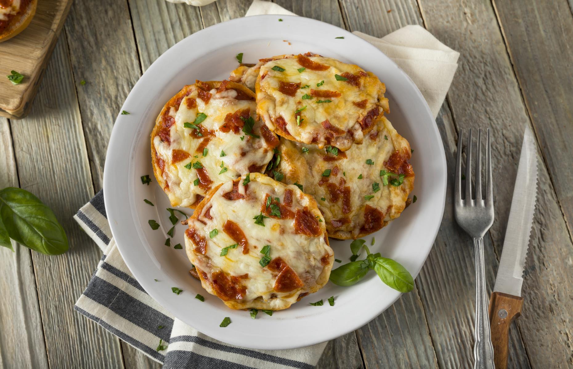 33. Make pizza on a bagel