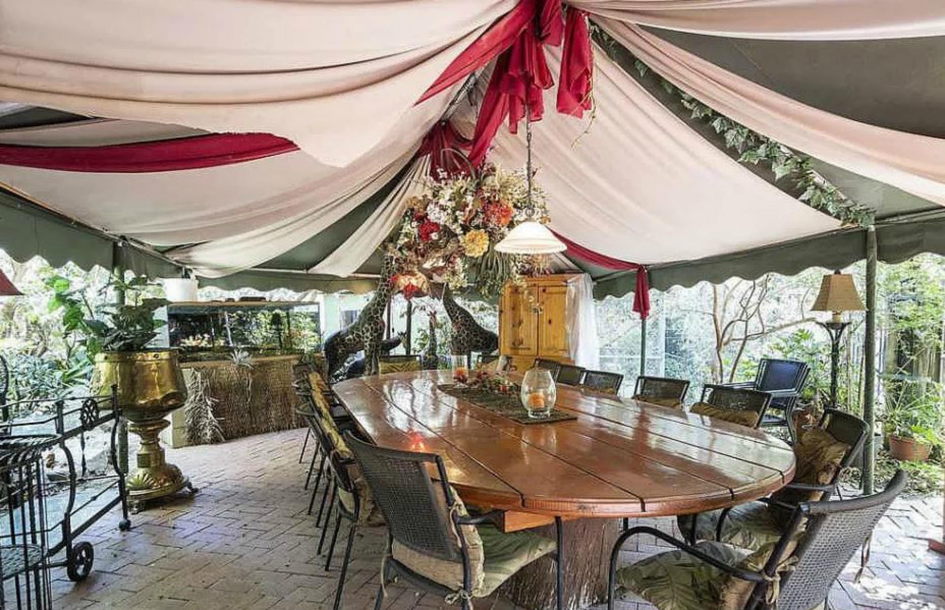 A garden tent with a difference