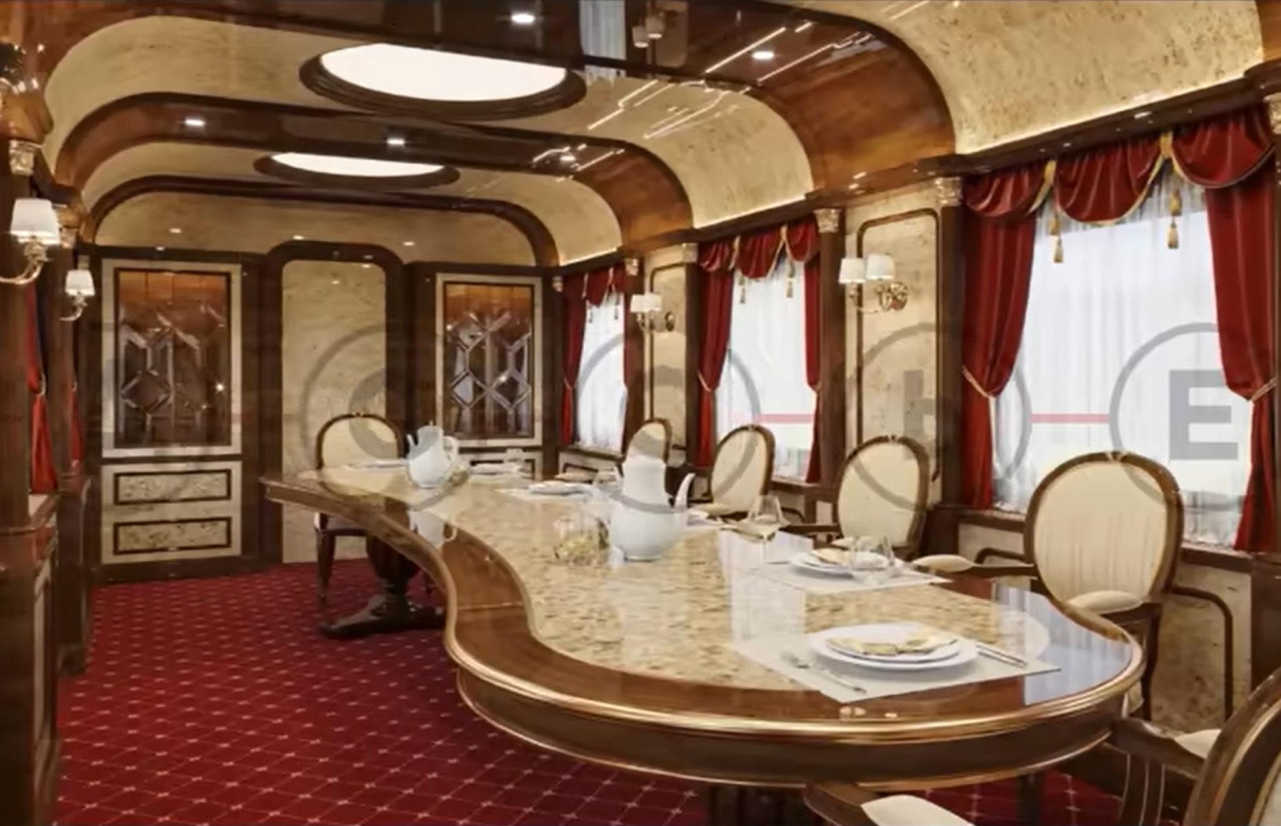 Putin's new luxe dining carriage 