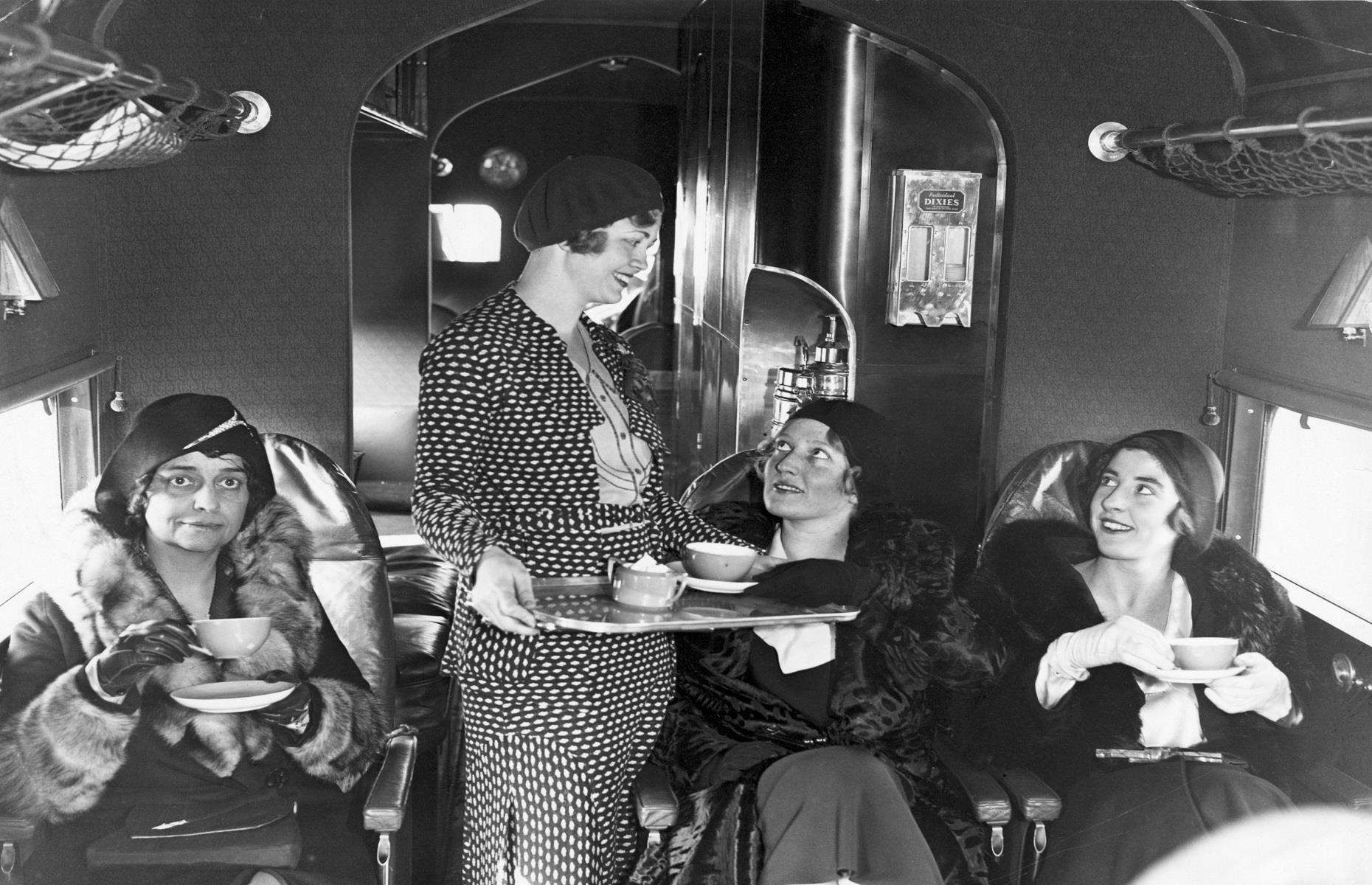 1930s: ladies travelling on an Eastern Air Transport plane