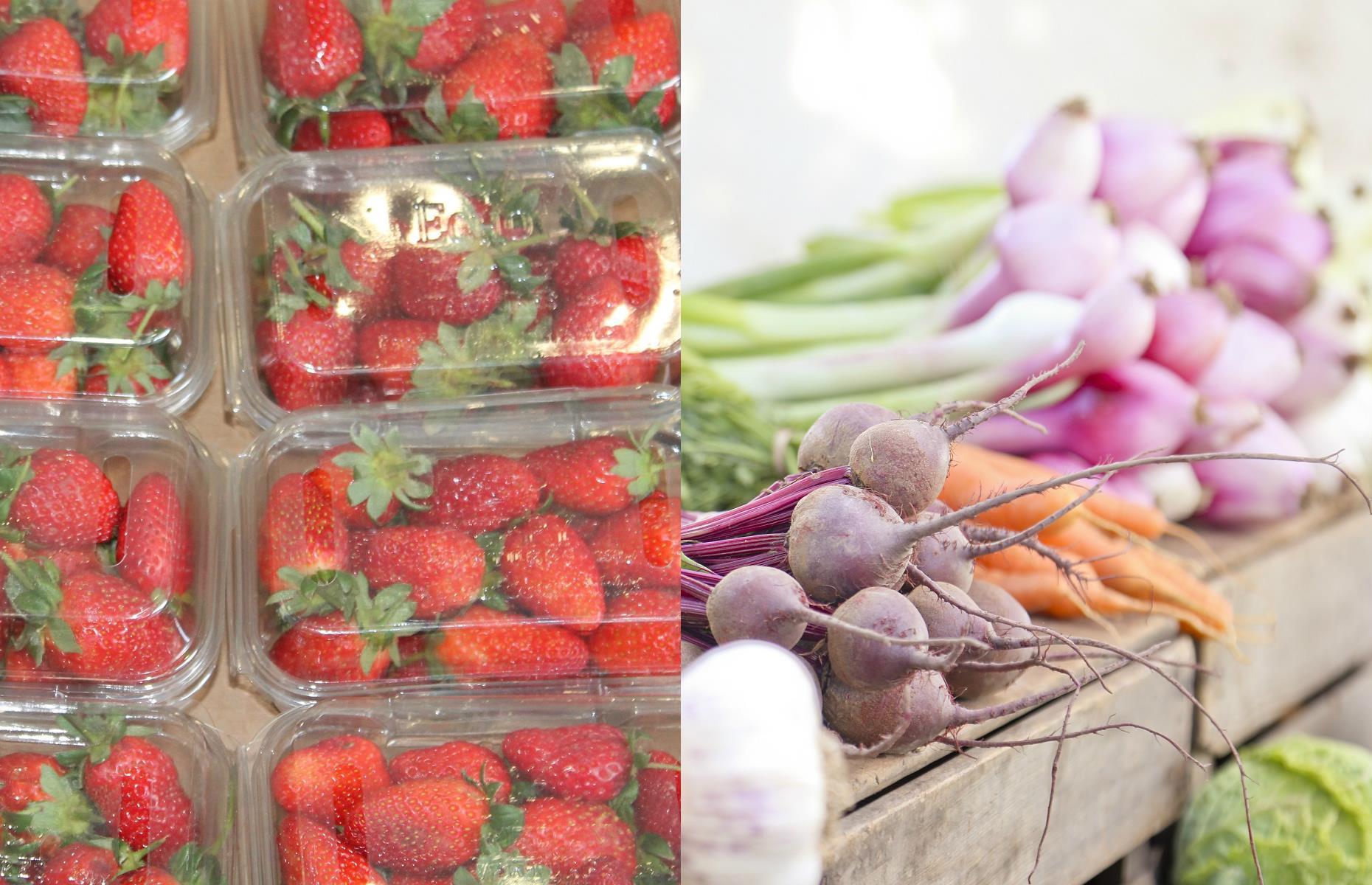 Swap packaged fruit and vegetables for loose produce