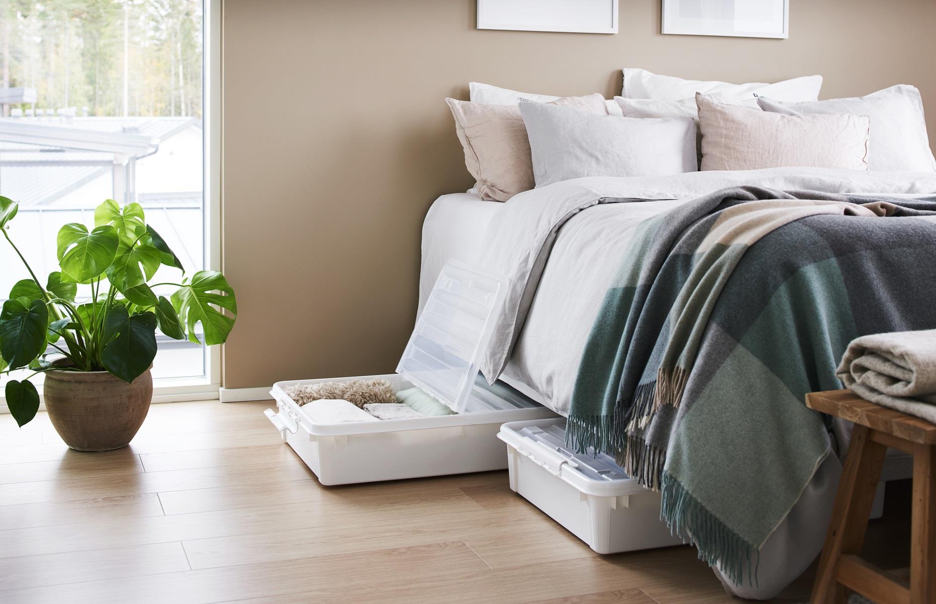 Utilise under-bed space
